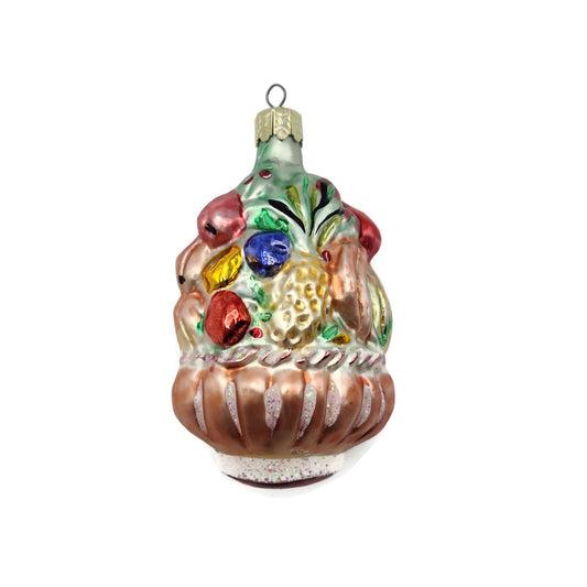 Christopher Radko Harvest Basket Fall Vegetables Christmas Tree Ornament 94-233