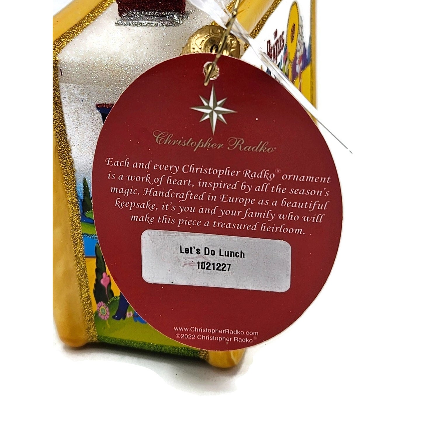 Christopher Radko Beatles Lets Do Lunch Box Christmas Tree Ornament 1021227