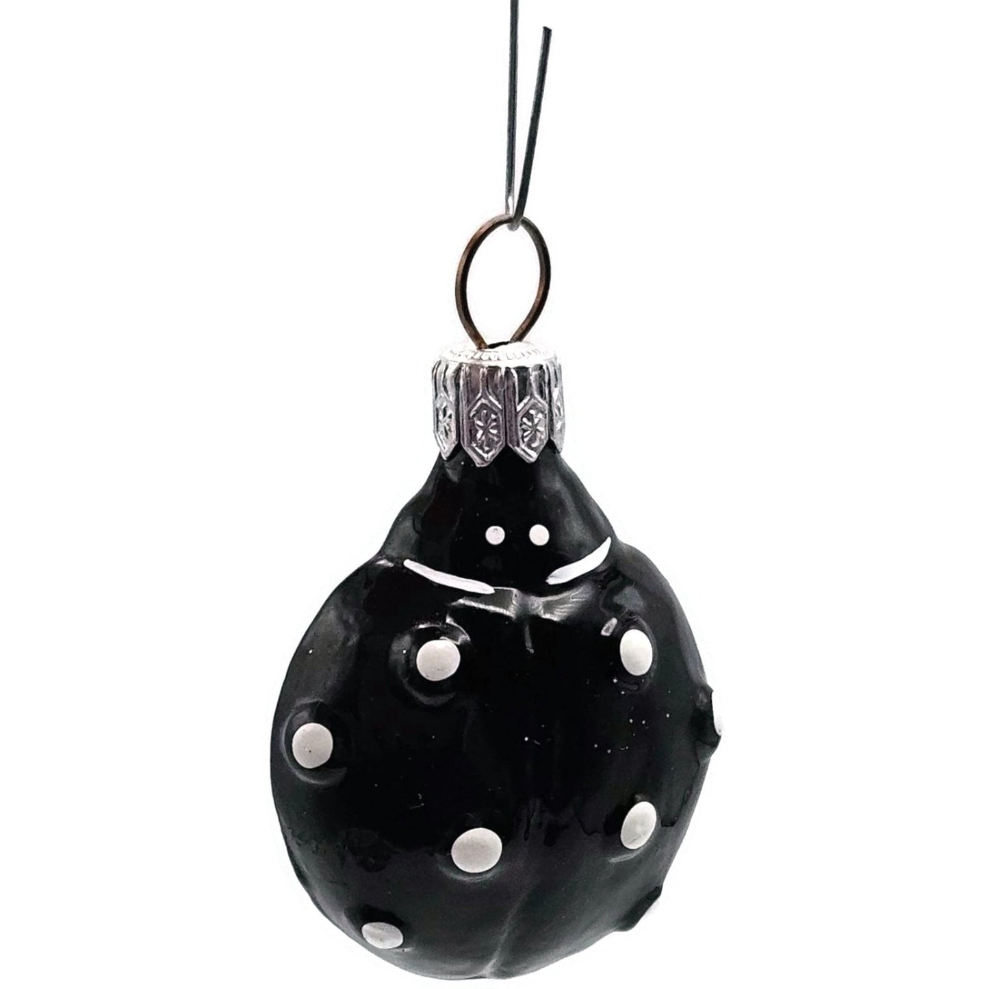 Patricia Breen Ladybug Black White Polka Dots Spring Christmas Tree Ornament