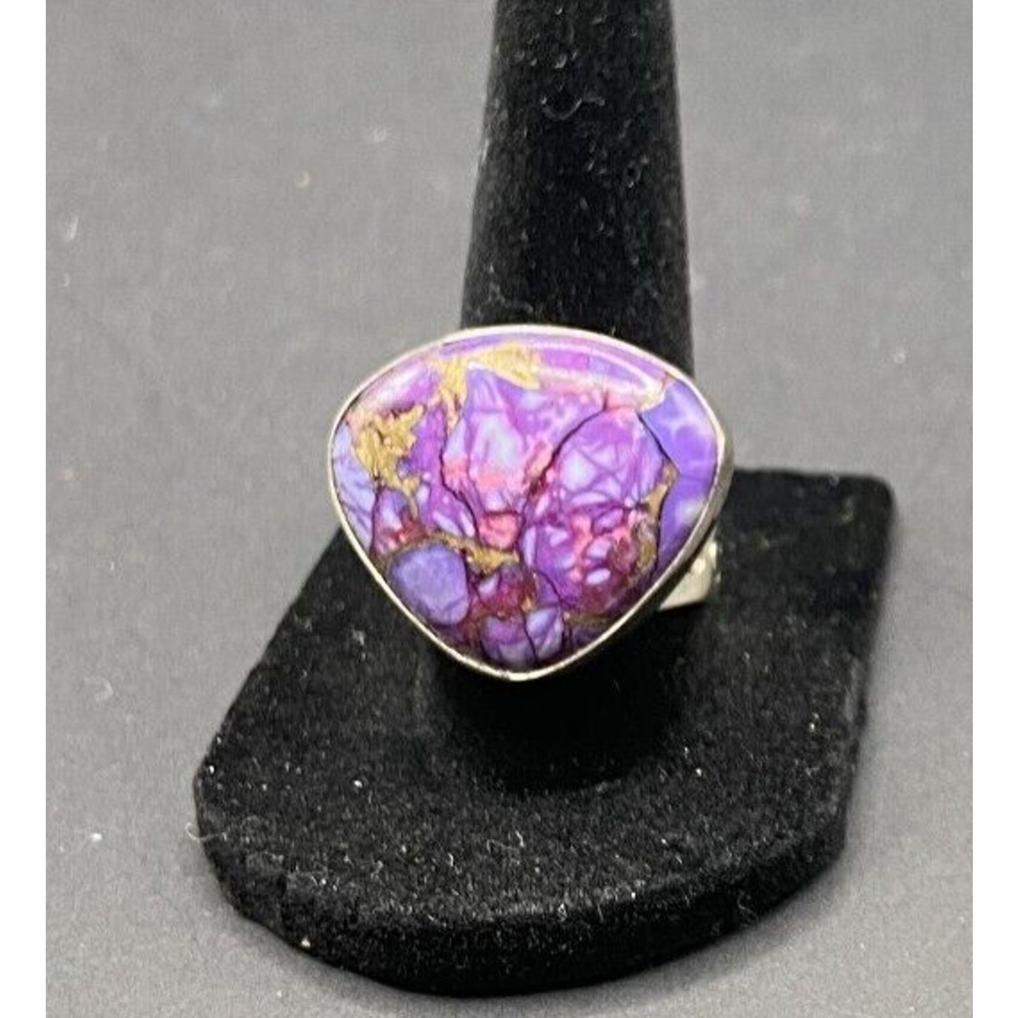 Turquoise Ring 925 Sterling Silver DTR Desert Rose Trading Jay King Purple 7.5