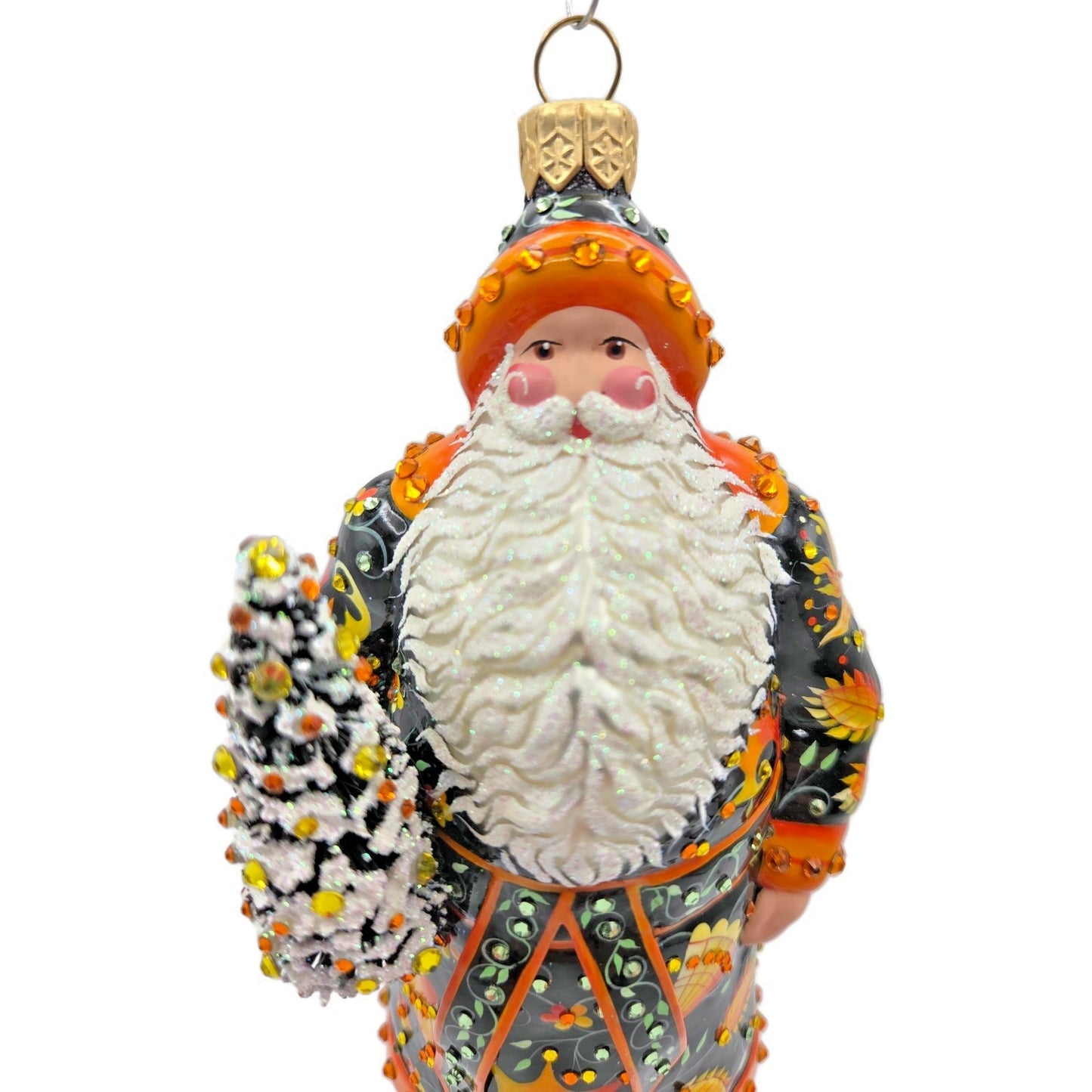 Patricia Breen Nicholas Russian Fairy Tale Black Santa Claus Christmas Ornament