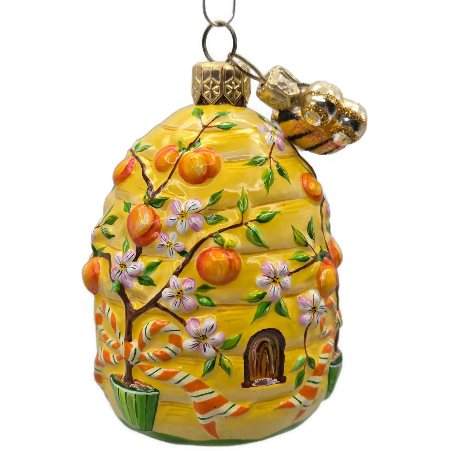 Patricia Breen A Beeskep for Lucy Flowers Fruit Yellow Spring Christmas Ornament