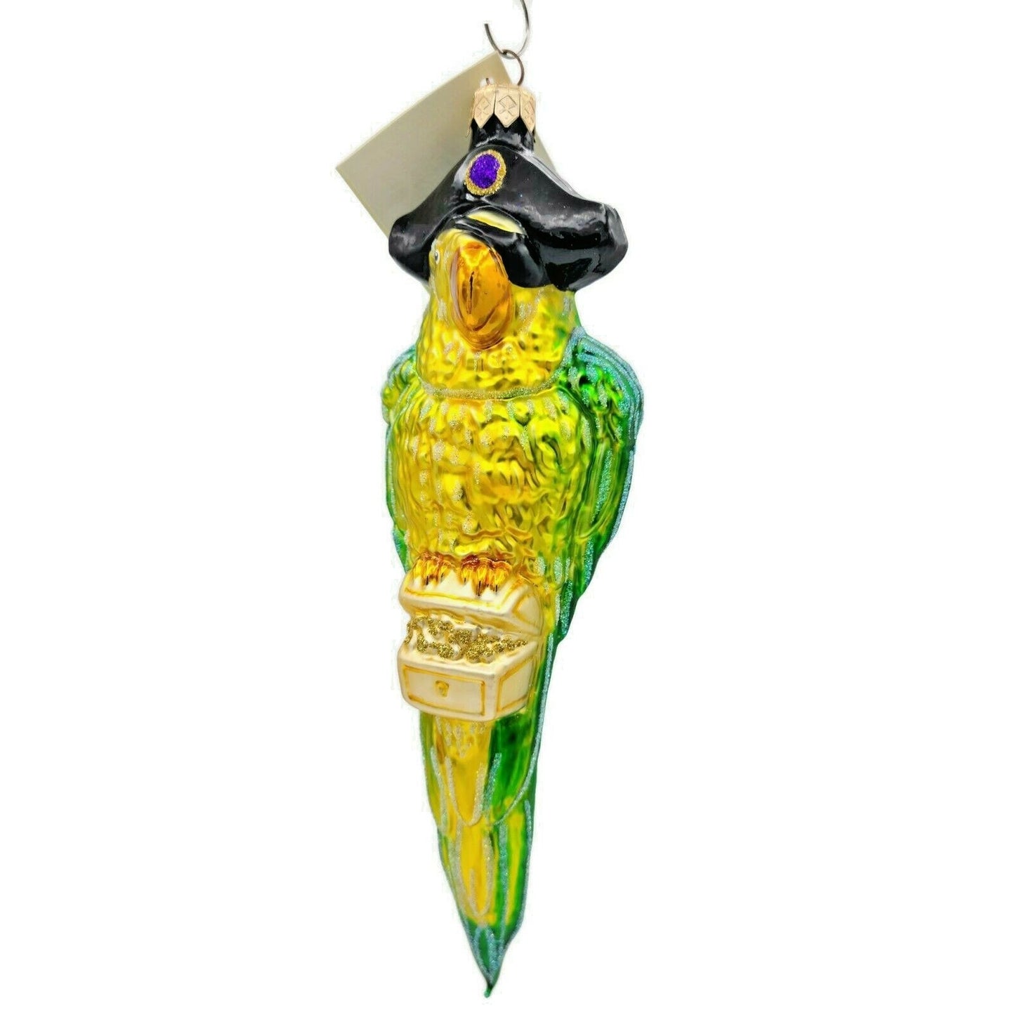 Patricia Breen Portland Parrot Green Pirate Bird Holiday Treasure Ornament CATZ