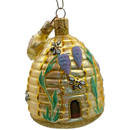 Patricia Breen Wisteria Beeskep Lavender Bee Flowers Spring Christmas Ornament