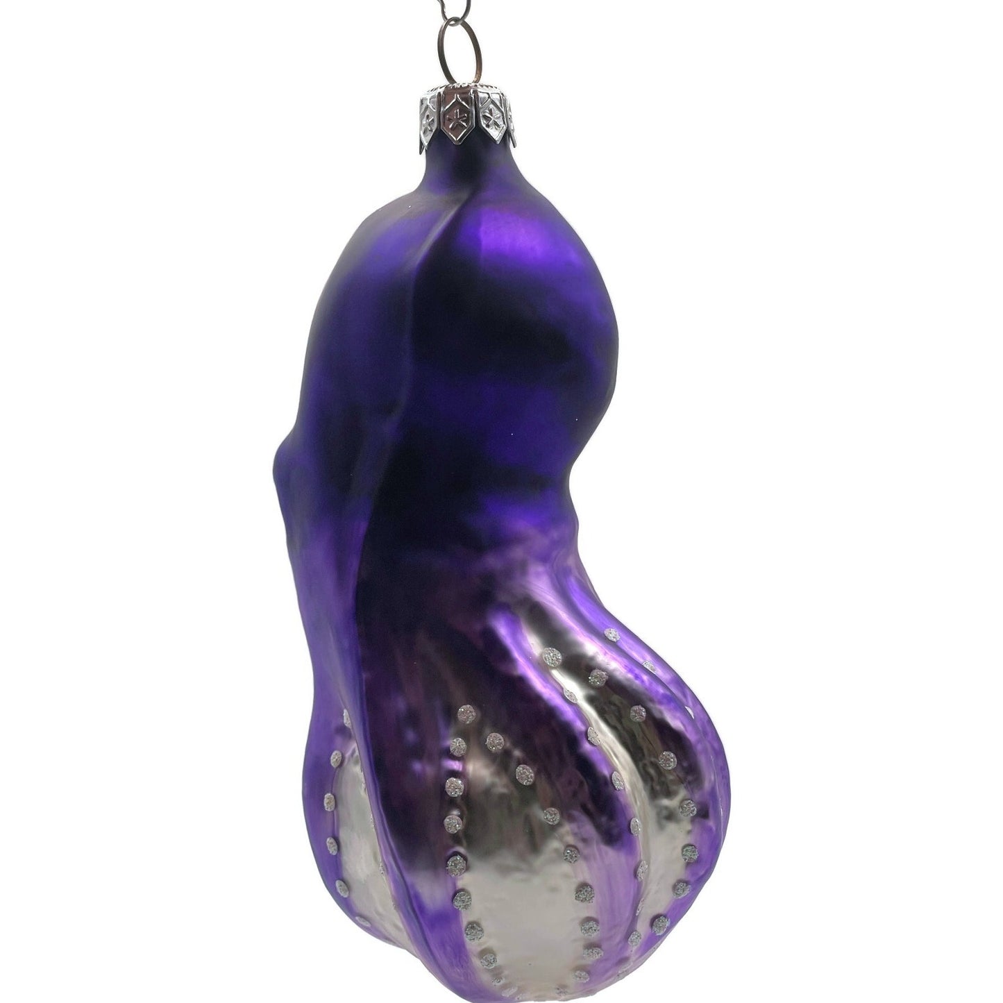 Patricia Breen Olivier Octopus Purple Pearl Accents Nautical Christmas Ornament
