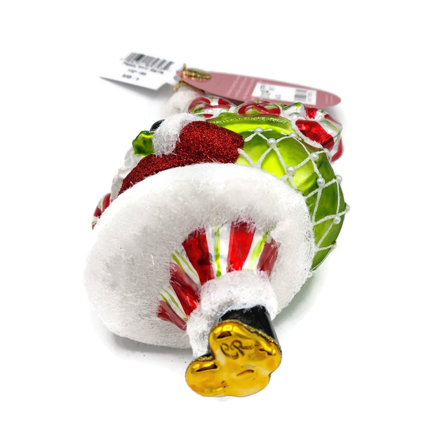Christopher Radko Peppy Mint Santa Christmas Tree Holiday Ornament 1021185