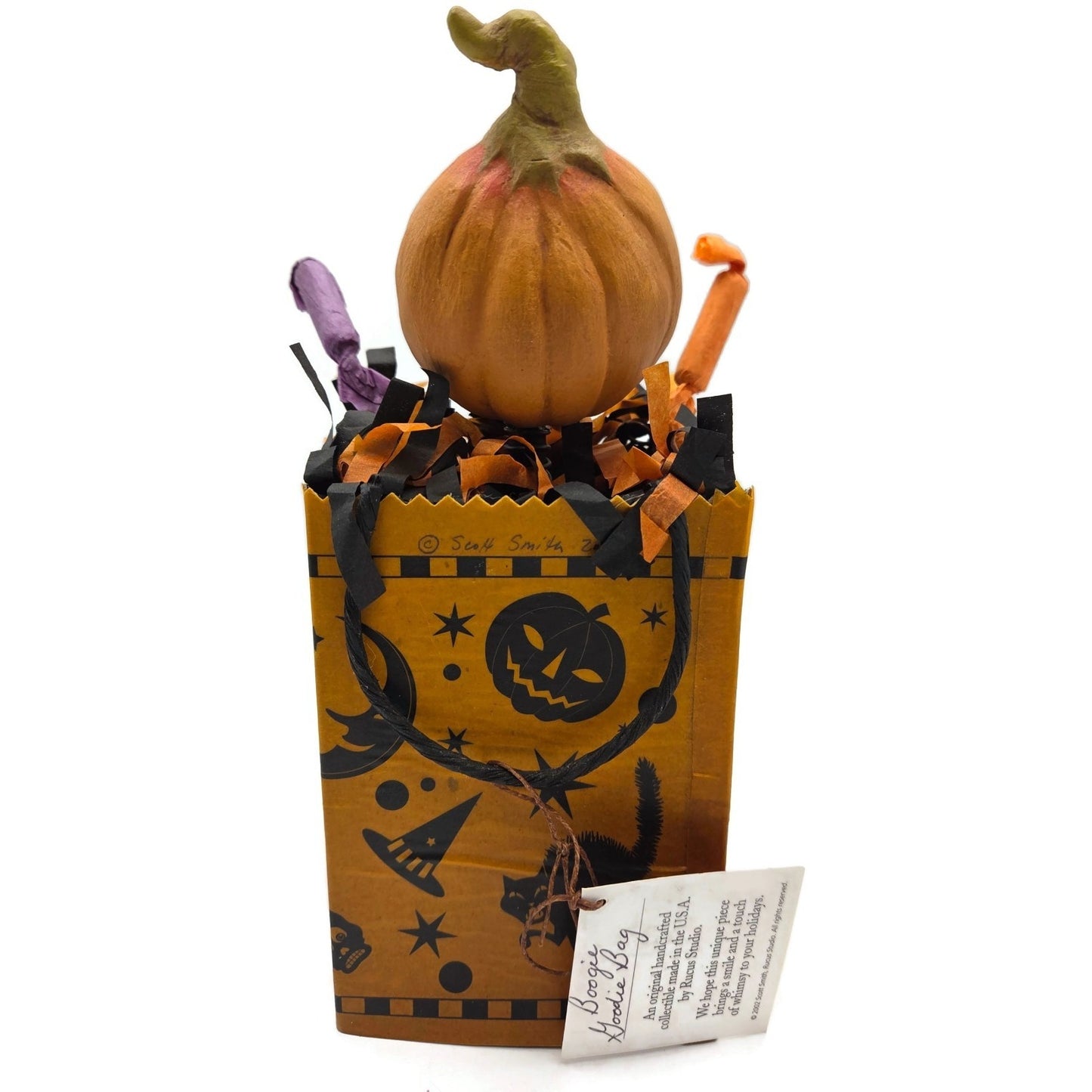 Rucus Studio Boogie Goodie Bag Halloween Candy Box Bobble Head Scott Smith 2002