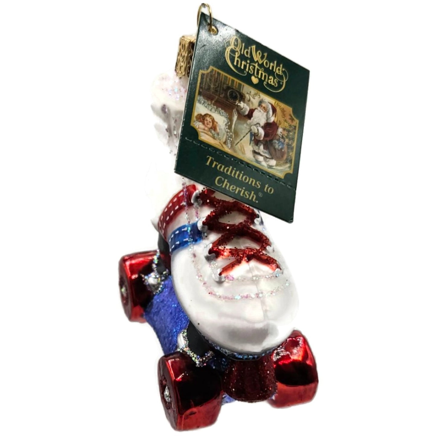 OWC Roller Skate Ornament Shoes Skating Exercise Retro Old World Christmas Tree