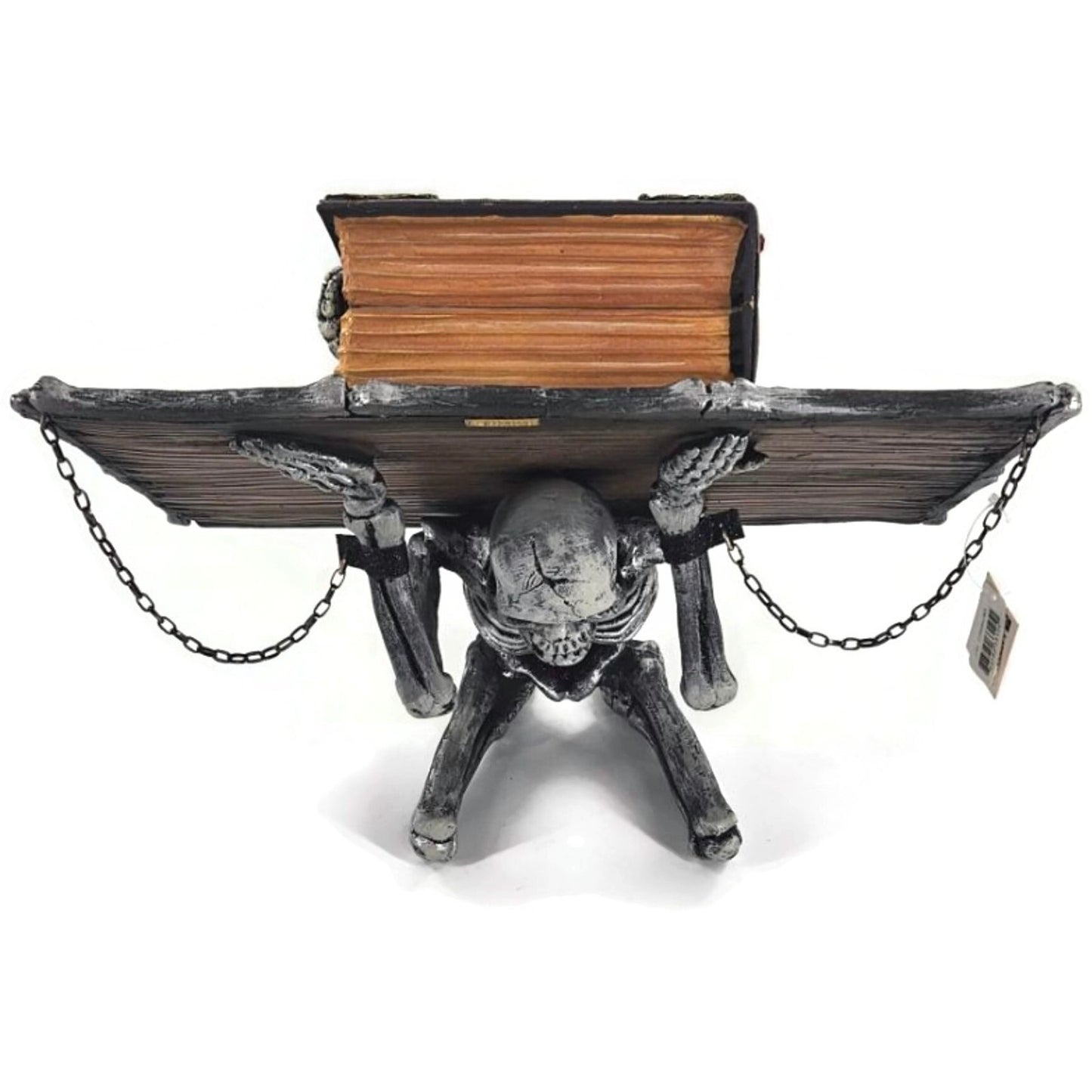 Katherine’s Collection Halloween Skeleton Spell Book Stand Gothic Home Decor