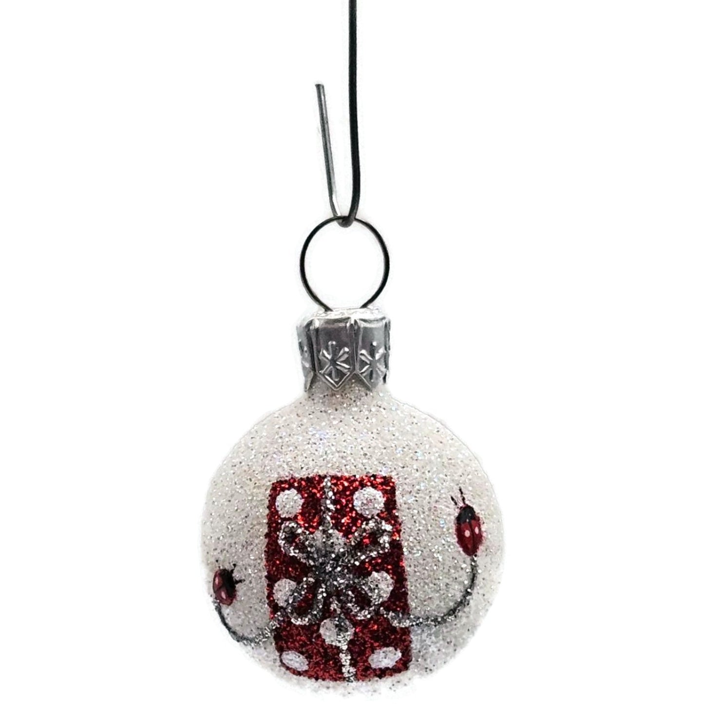 Patricia Breen Studio Gift Ball Present Ladybugs Spring Christmas Tree Ornament