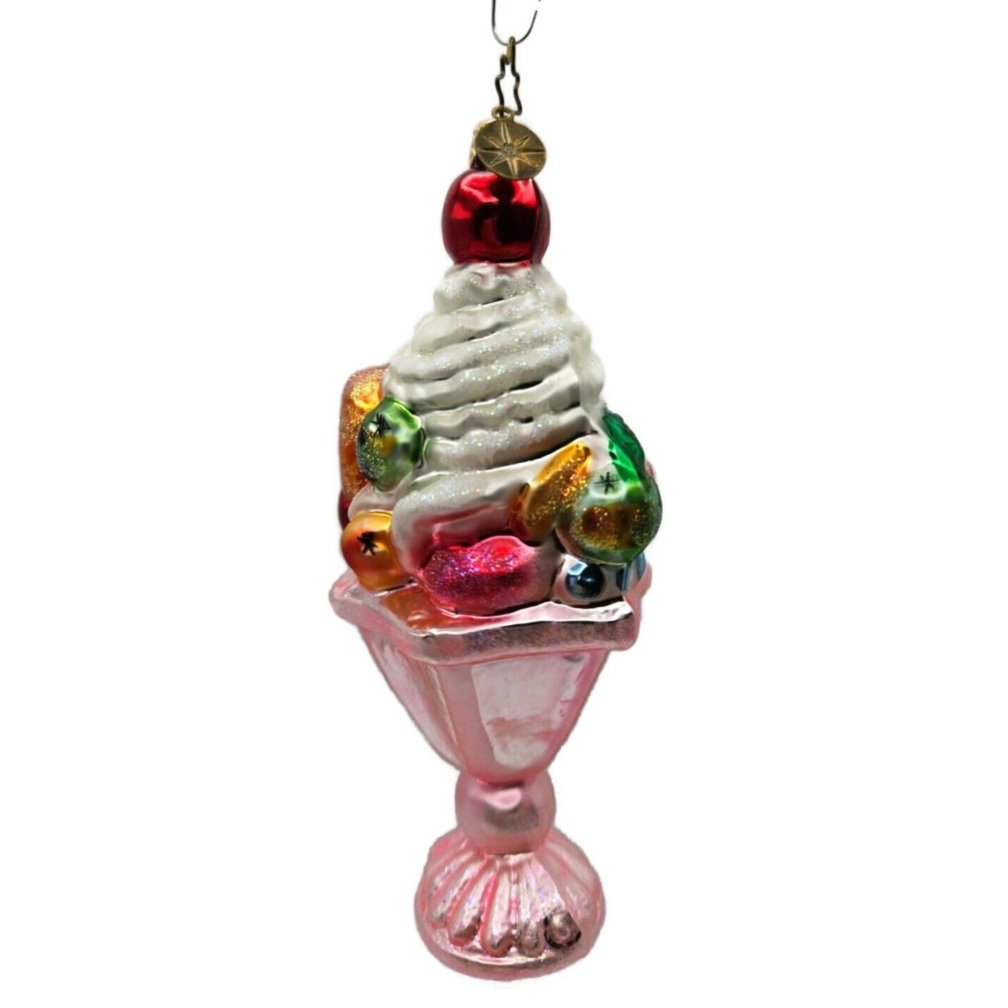 Christopher Radko Tutti Frutti Ice Cream Cone Christmas Tree Ornament 01-0383-0