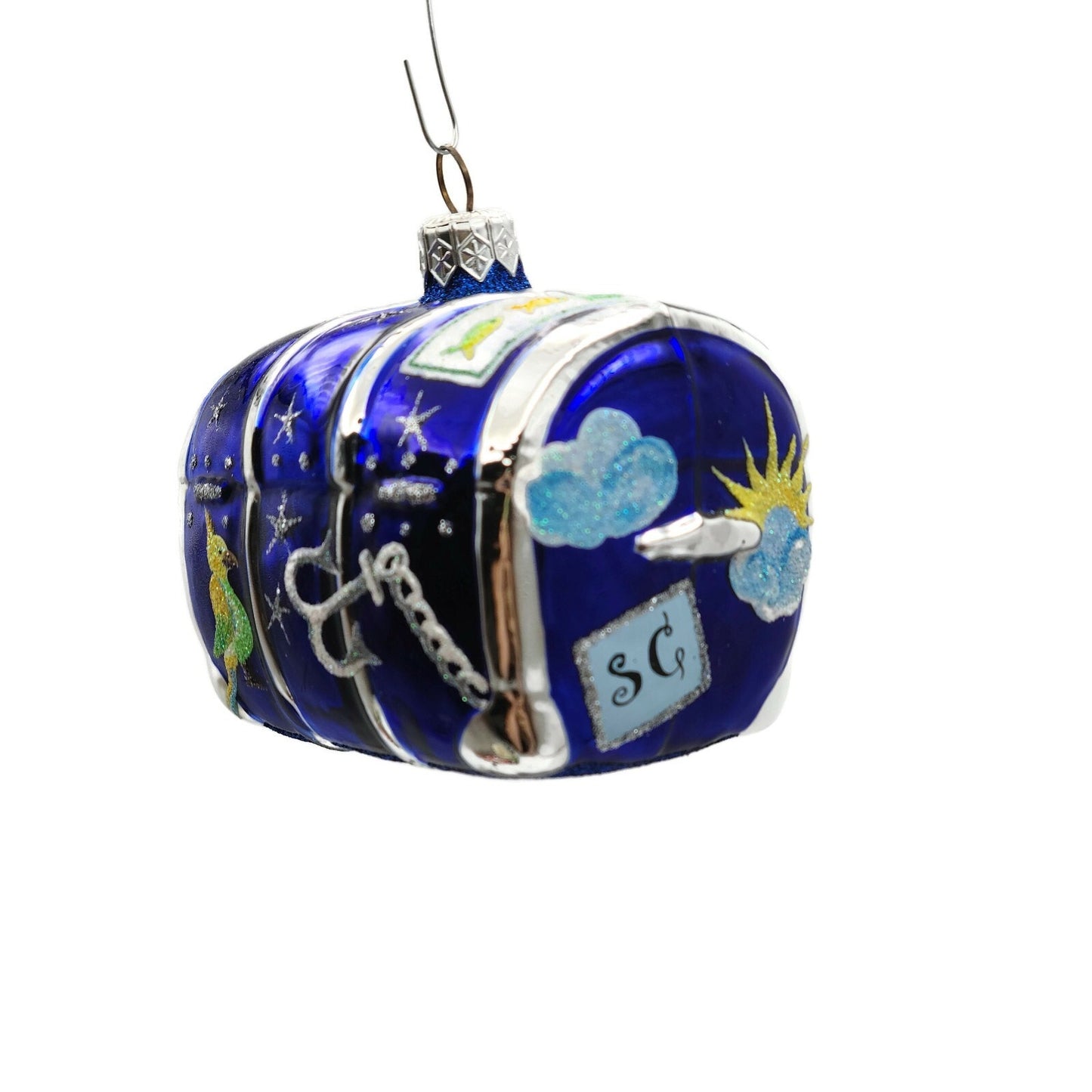 Patricia Breen Bon Voyage Aquatic Palm Tree Summer Nautical Christmas Ornament