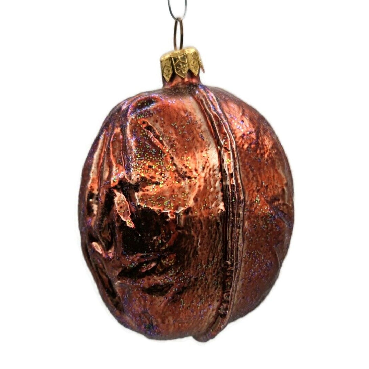 Christopher Radko Jumbo Walnut Brown Fall Christmas Tree Ornament 95-249-0