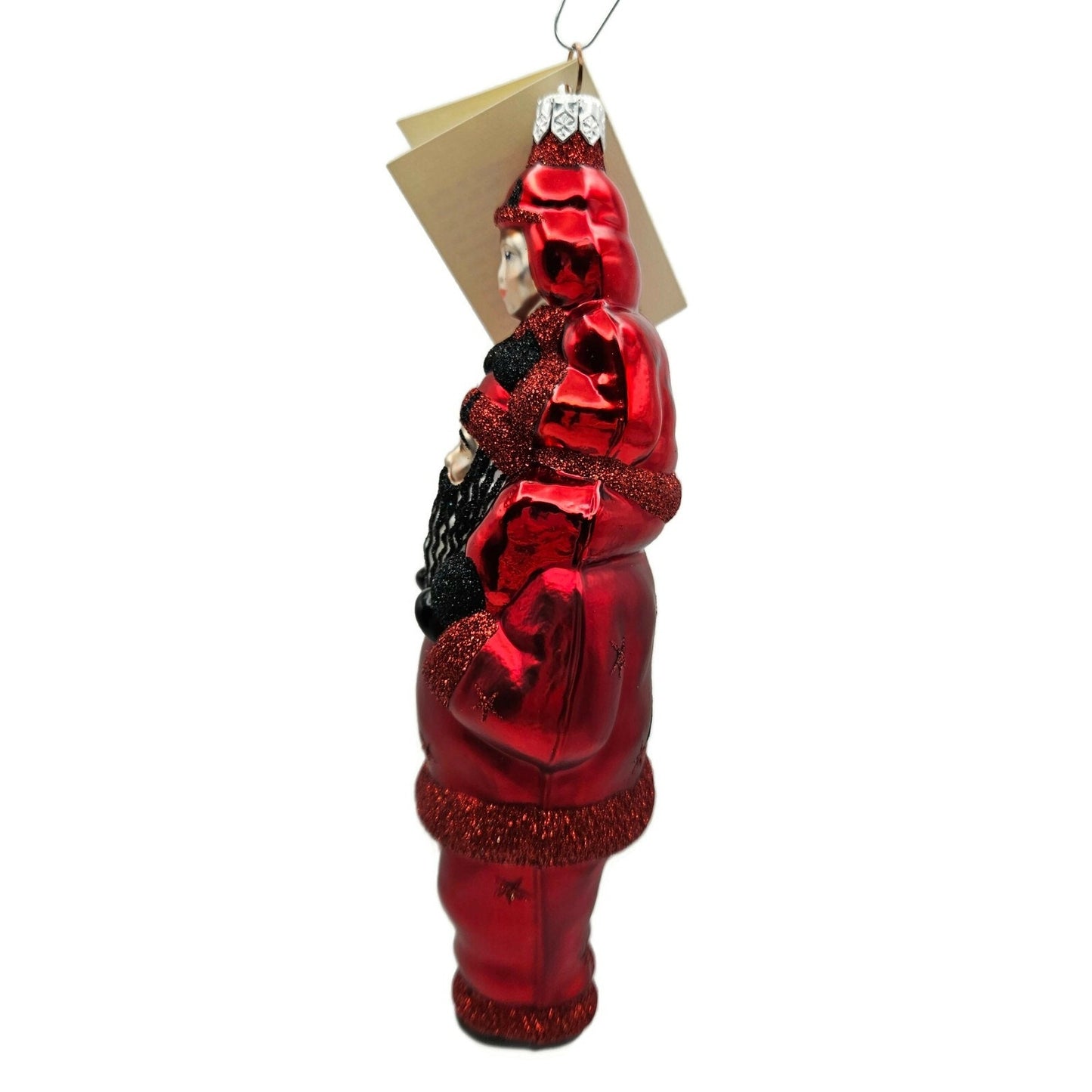 Patricia Breen Carry Me Santa Claus Devils Stars Red Halloween Tree Ornament