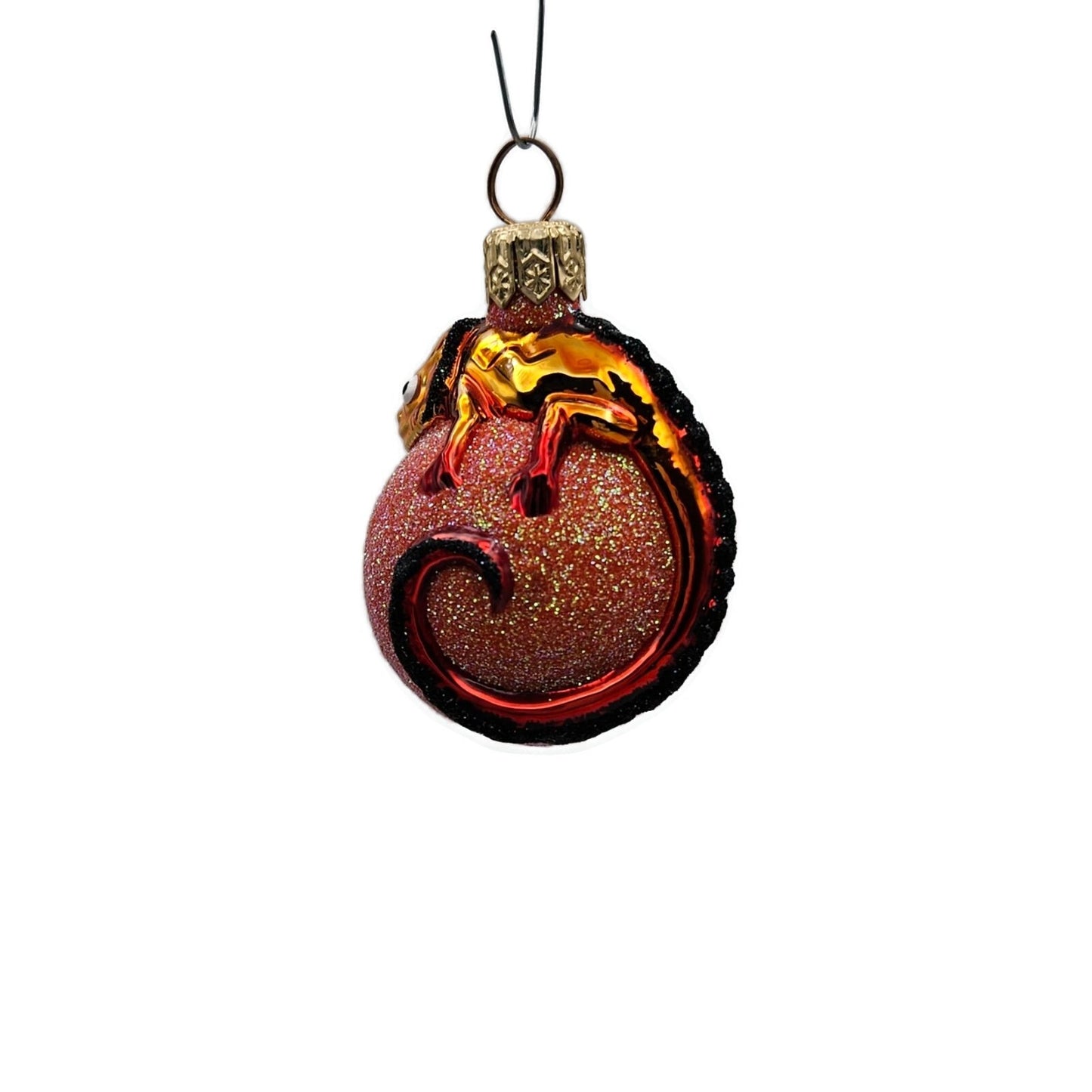Patricia Breen Miniature Chameleon Halloween Jack O Lantern Christmas Ornament