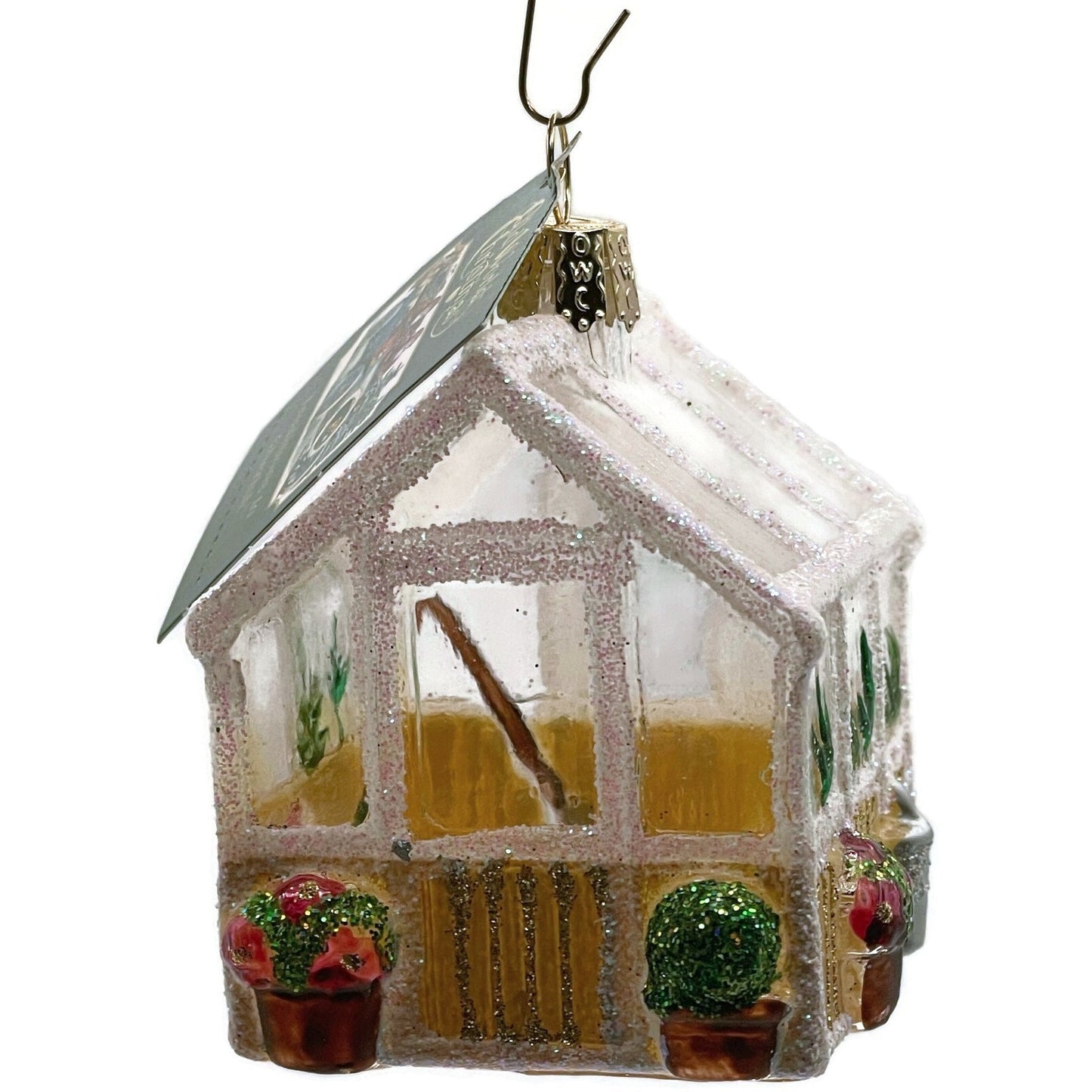 OWC Greenhouse Ornament Garden Spring Blown Glass Old World Christmas Tree Decor