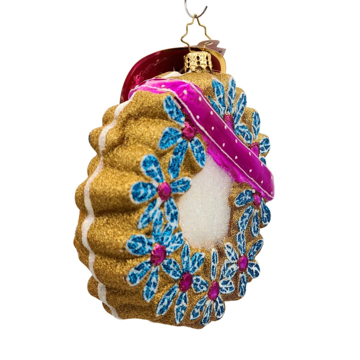 Christopher Radko Sweet Treats Wreath Gingerbread Man Christmas Ornament 1021023