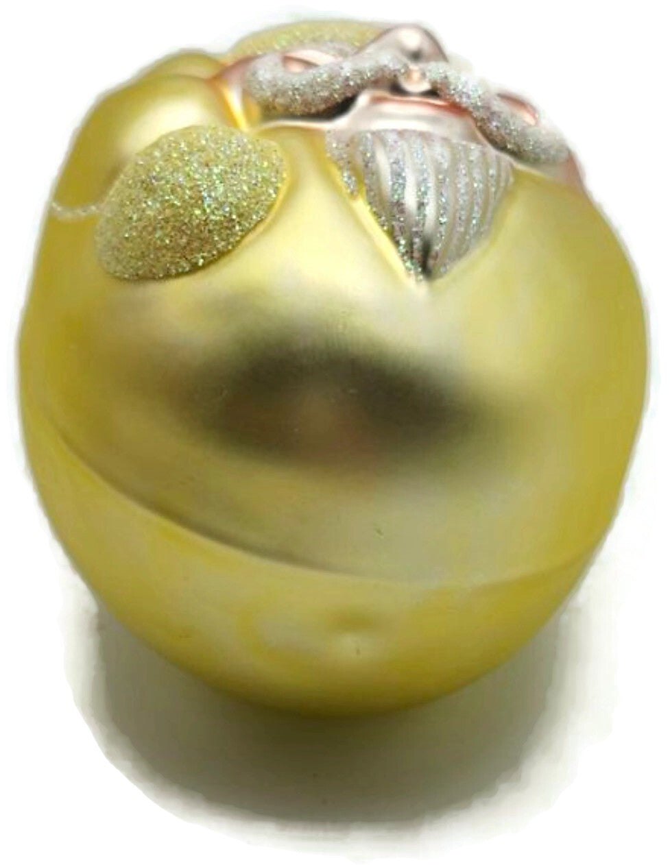 Patricia Breen Jelly Bean Santa Claus Yellow Matte Christmas Tree Ornament 99169