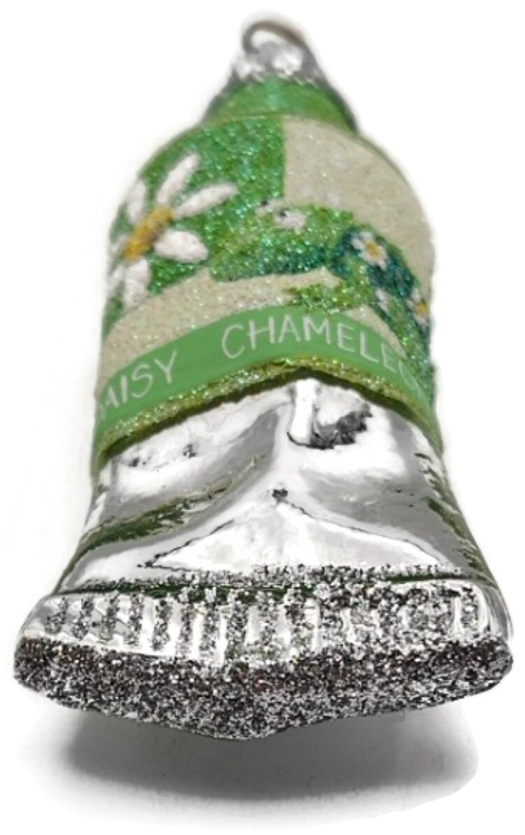 Patricia Breen Miniature Paint Tube Chameleon Daisy Spring Glass Ornament 23349