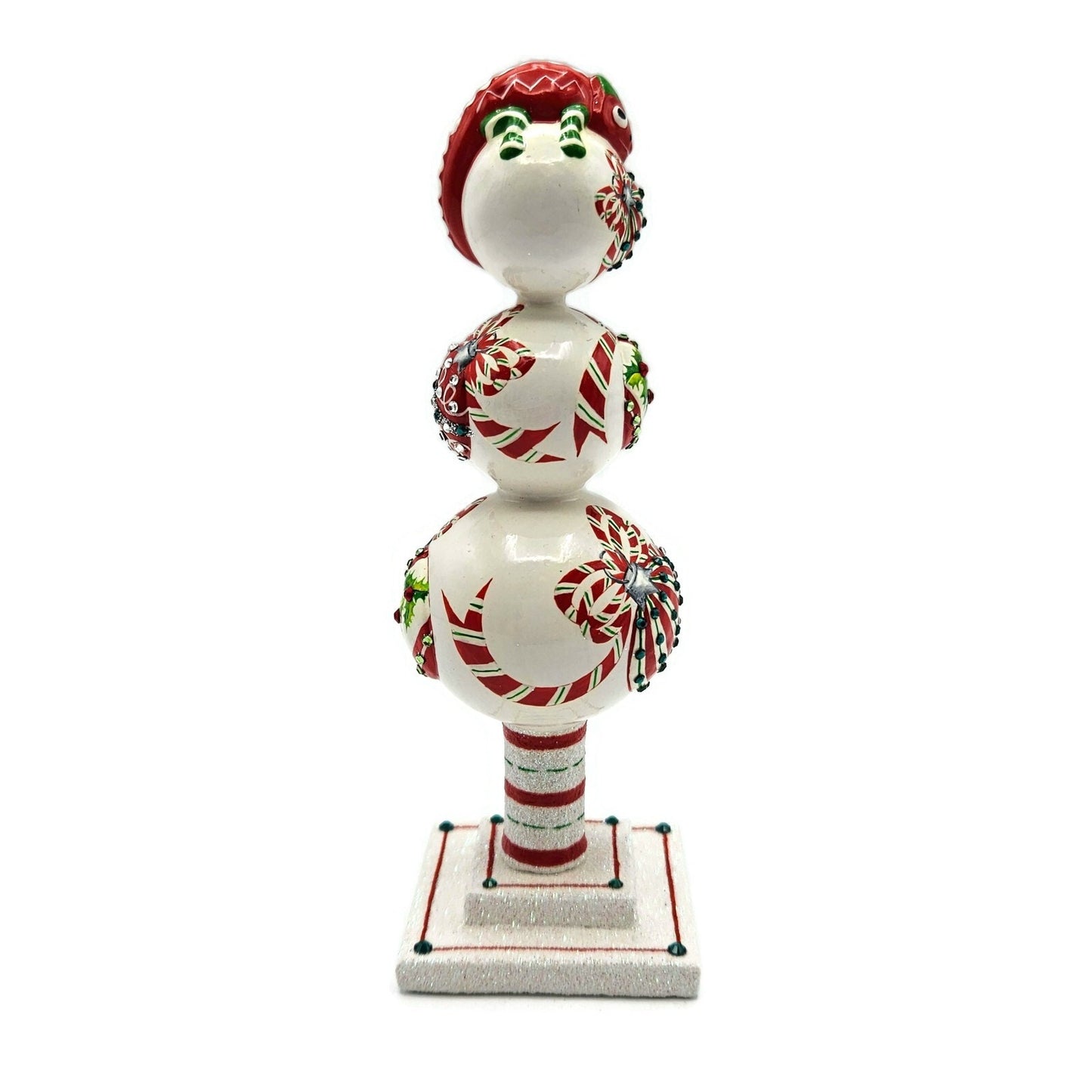 Patricia Breen Miniature Chameleon Finial Ornaments Red Christmas Tree Topper