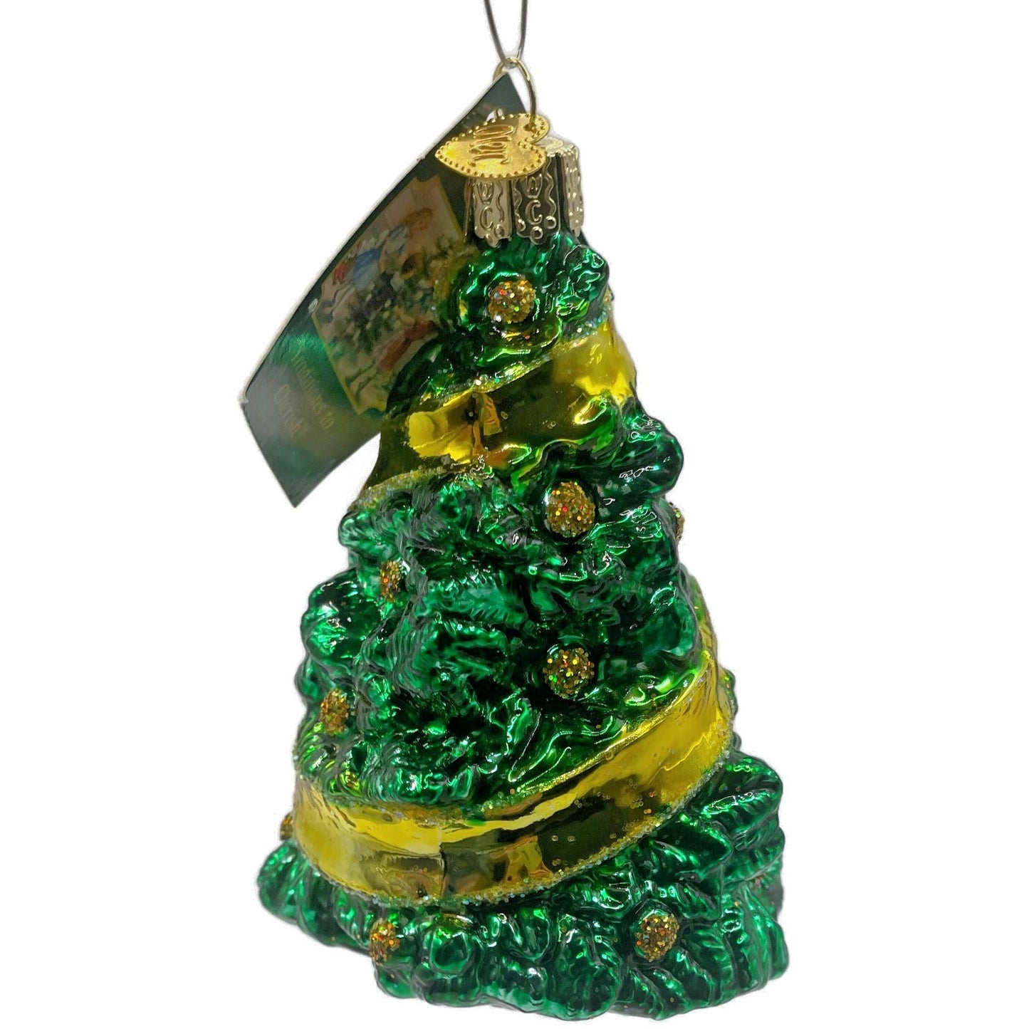 Support Our Troops Yellow Ribbon Military Old World Christmas Tree Ornament OWC