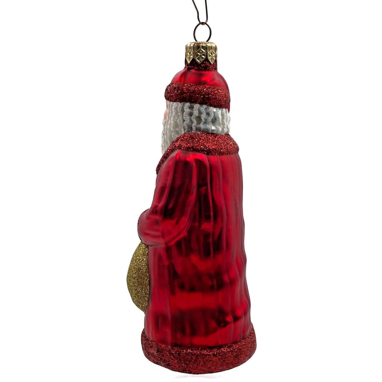 Patricia Breen Gift of the Season Red Gold Santa Claus Christmas Tree Ornament