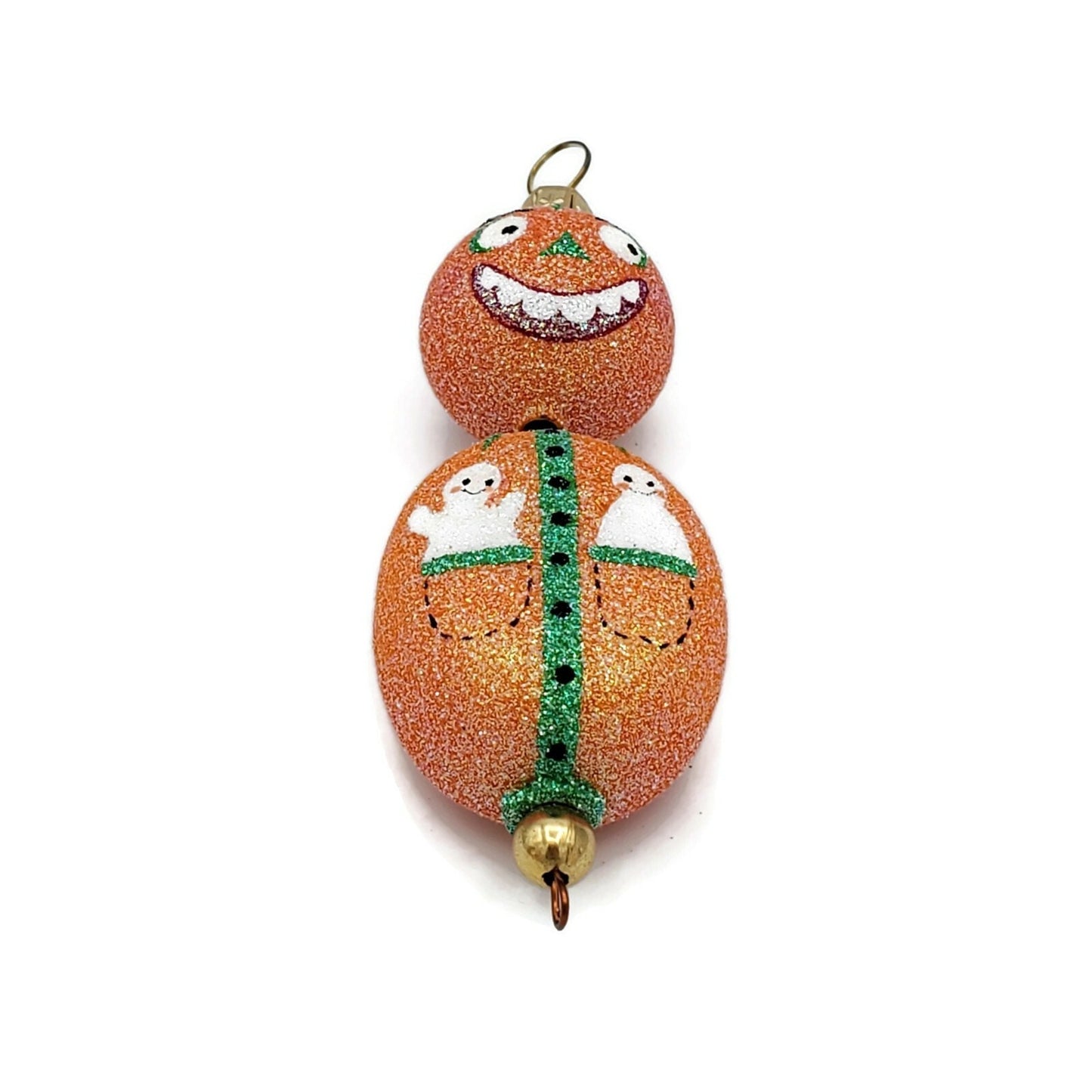 Patricia Breen Zany Pumpkin Man Kinley Kinetics Halloween Holiday Ornament Ghost