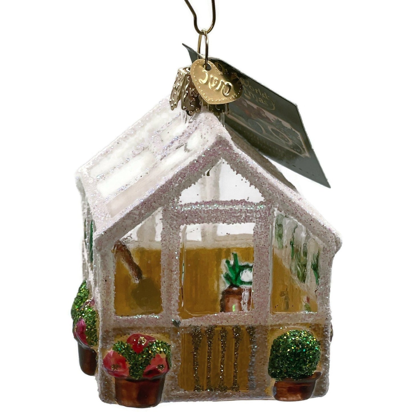 OWC Greenhouse Ornament Garden Spring Blown Glass Old World Christmas Tree Decor