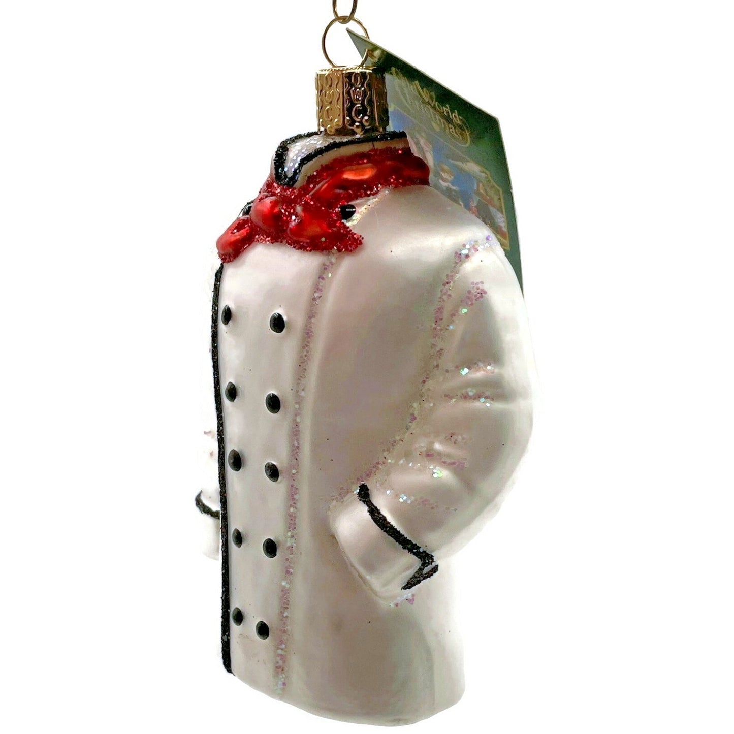 Chefs Coat White Jacket OWC Ornament Cooking Old World Christmas Tree Decor