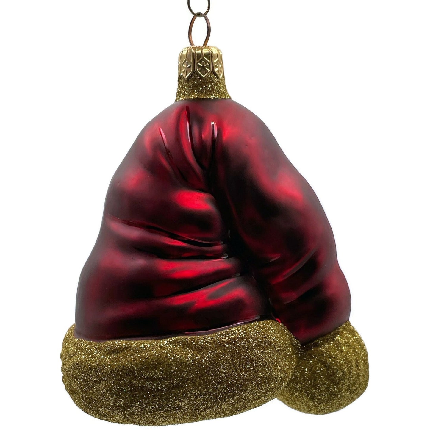 Patricia Breen Ornament Hats Off to Santa Bordeaux Christmas Tree Signed Decor