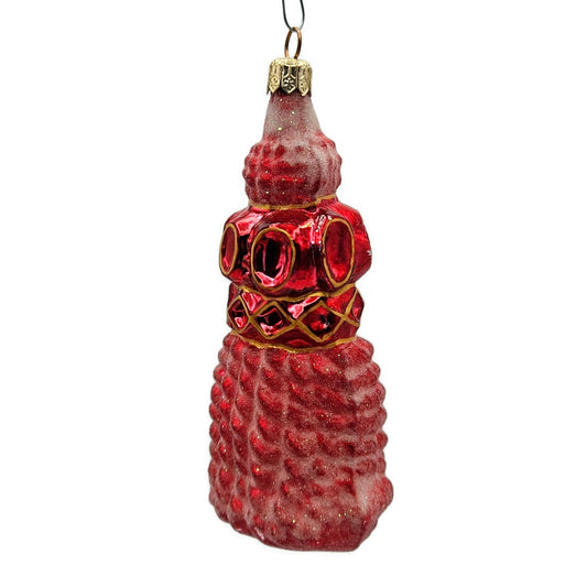 Christopher Radko Fancy Fringe Red Easter Spring Holiday Ornament 96-006-0