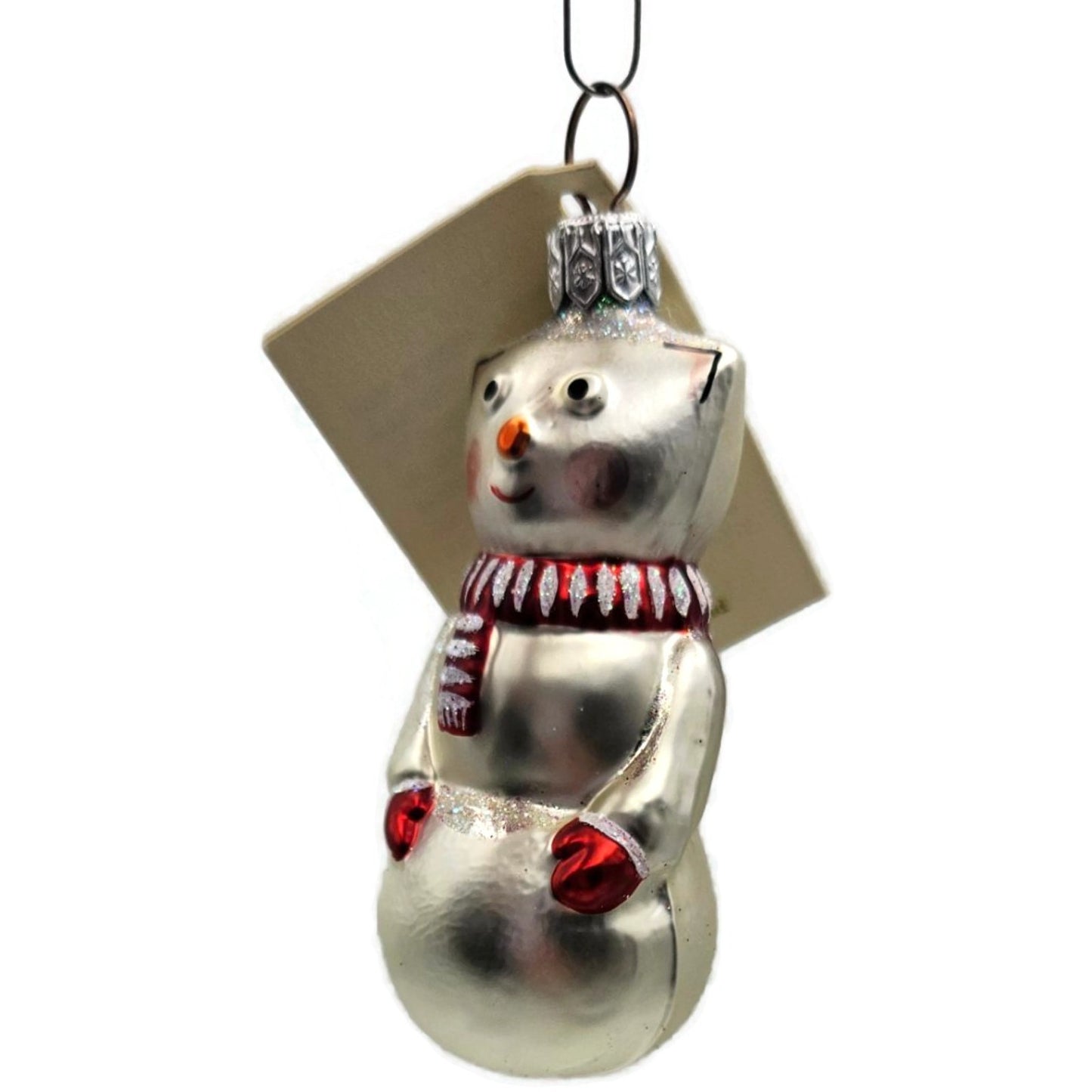 Patricia Breen Snowcat With Red Scarf Pearl Christmas Tree Ornament Snow Family
