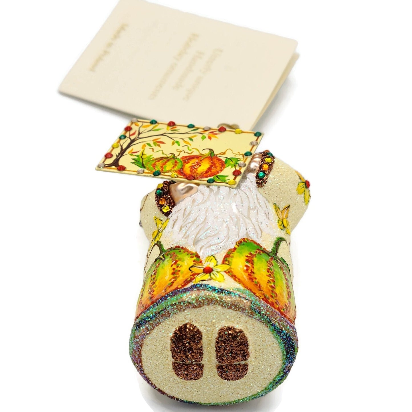 Patricia Breen Just a Note Autumnal Fall Pumpkin Christmas Tree Holiday Ornament