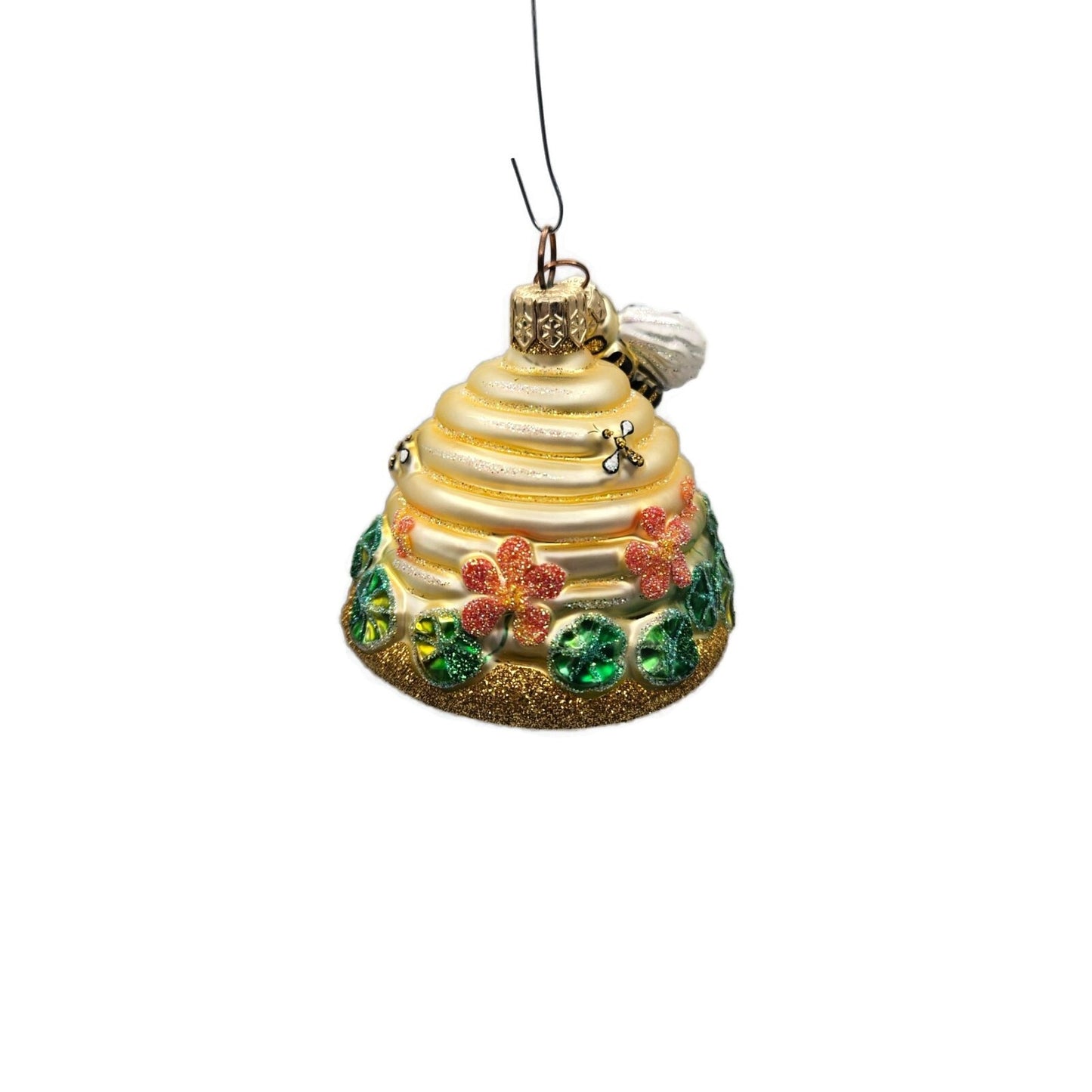 Patricia Breen Nasturtium Beeskep Flower Bee Gold Spring Christmas Tree Ornament