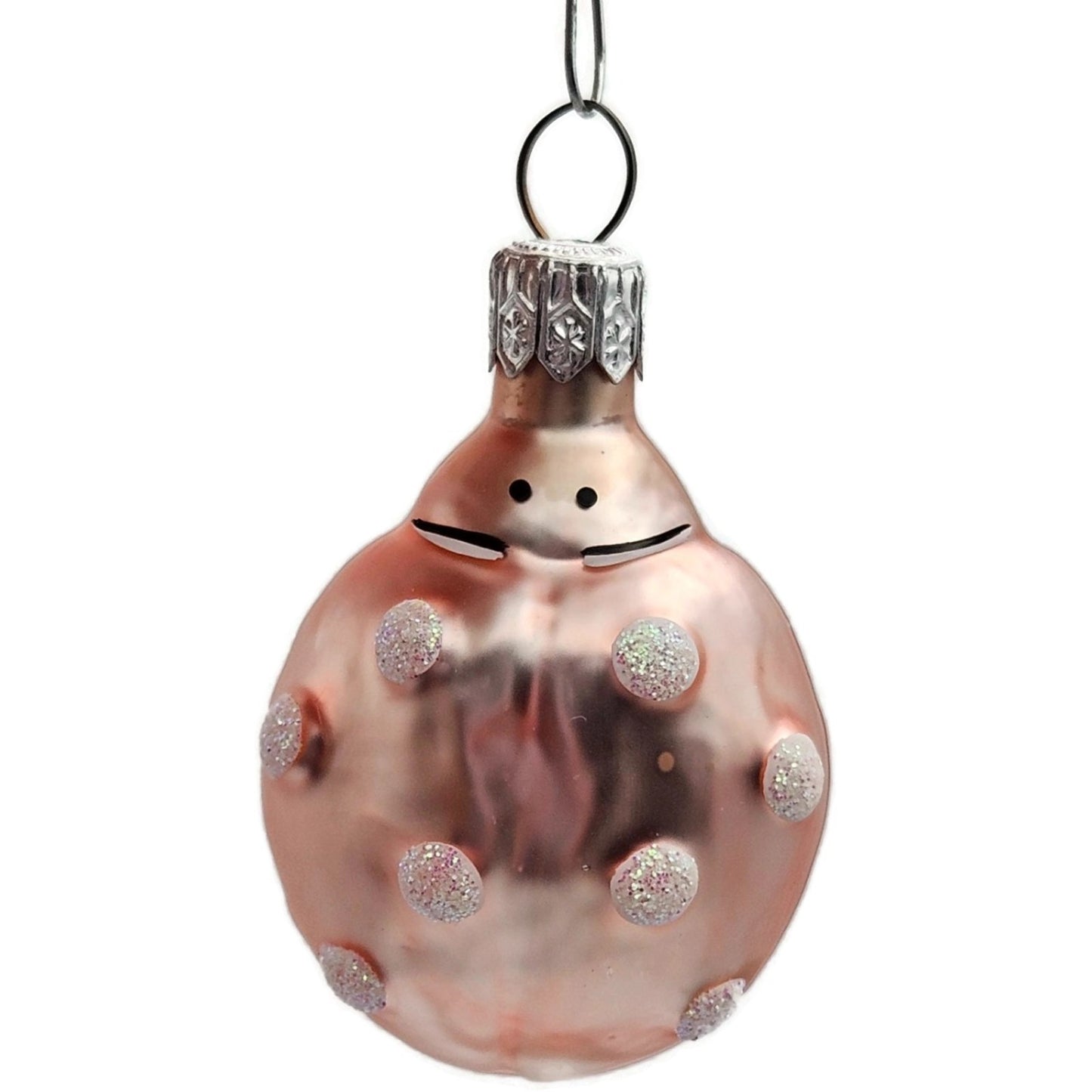 Patricia Breen Ladybug Pink White Polka Dots Bug Spring Christmas Tree Ornament