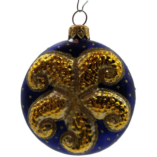Patricia Breen Swell Starfish Gold Glittered Dots Nautical Christmas Ornament