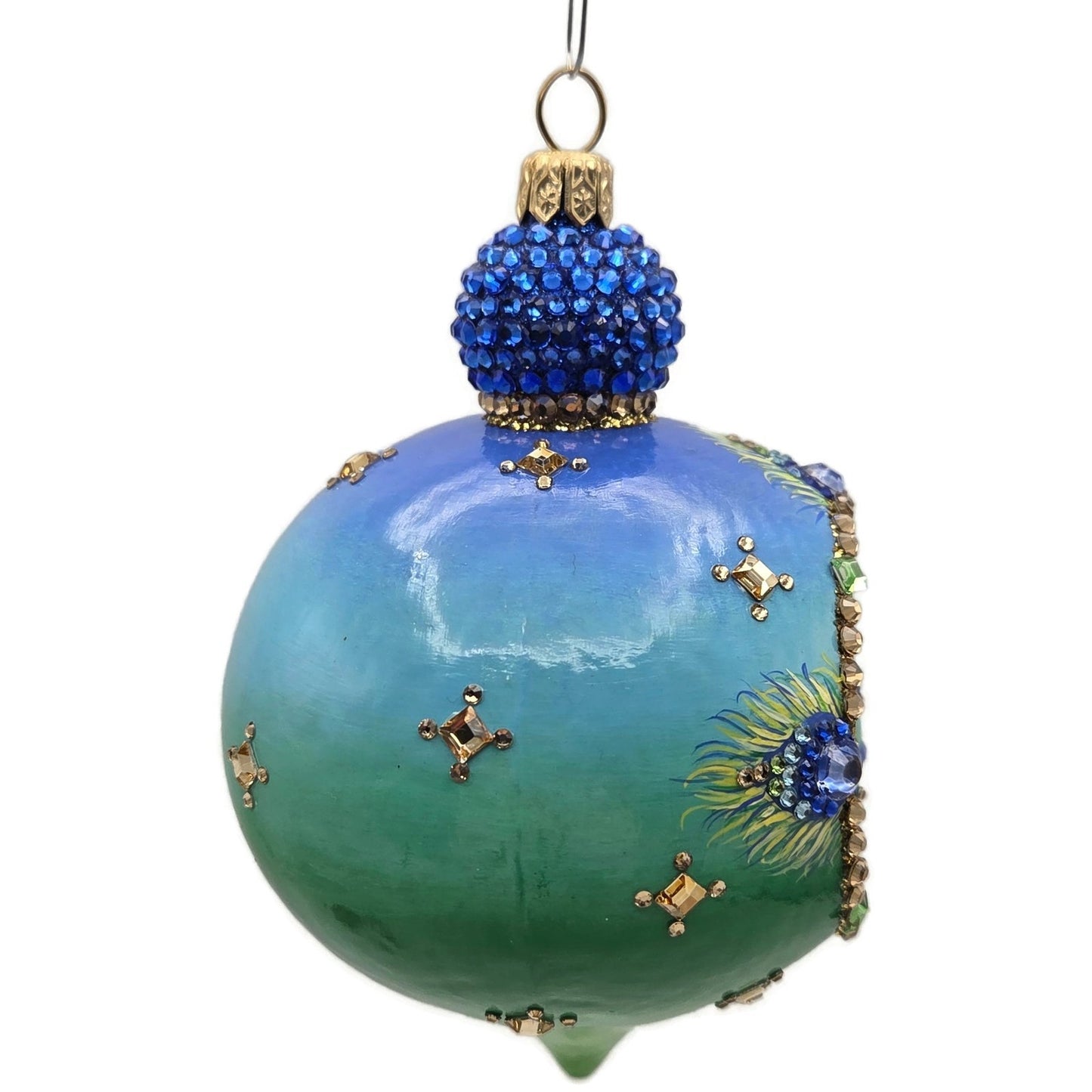 Patricia Breen Ornament Anniversary Reflector Peacock Chameleon Christmas Decor