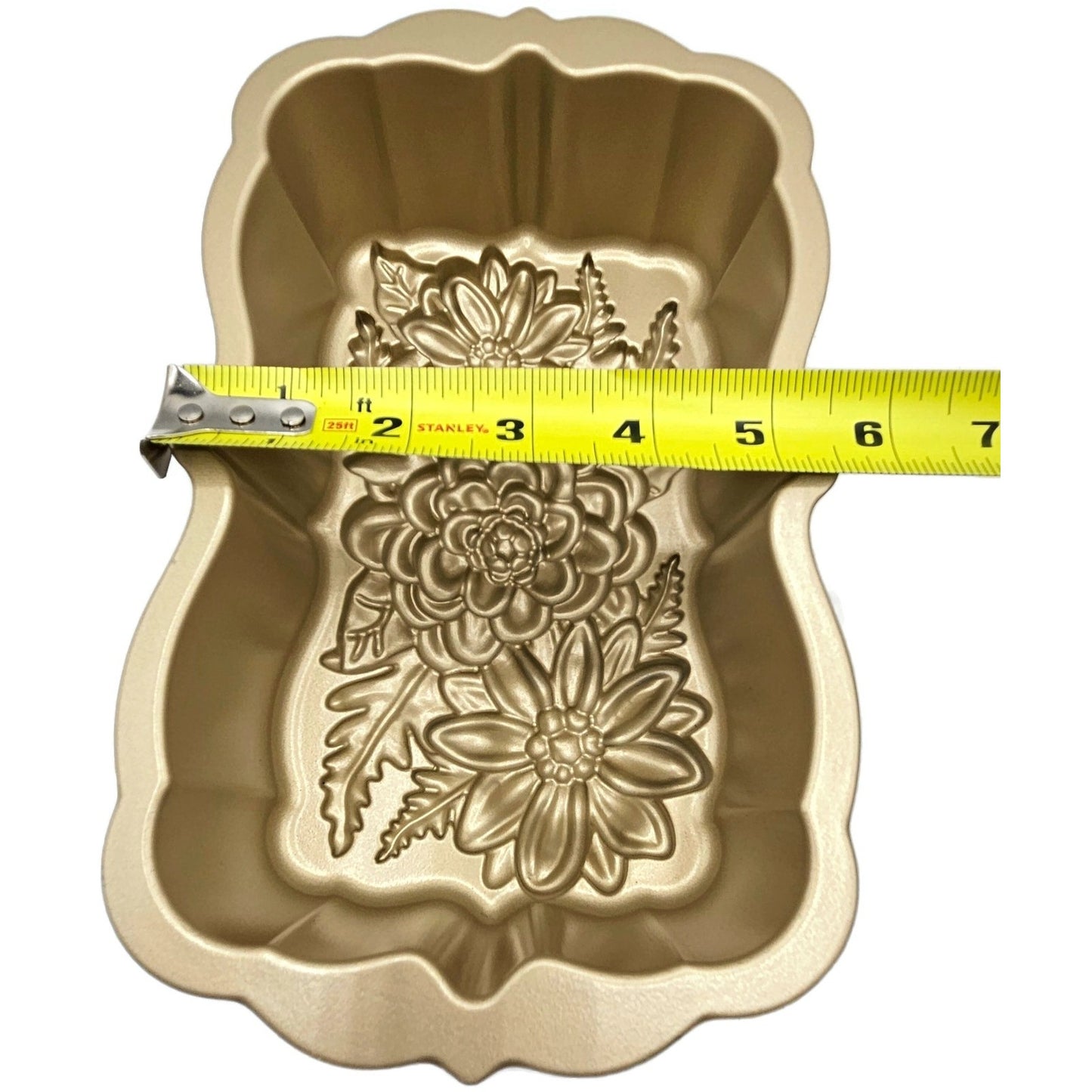 Wildflower Loaf Cake Pan 6 Cup Heavy Cast Gold Williams Sonoma Nordic Ware