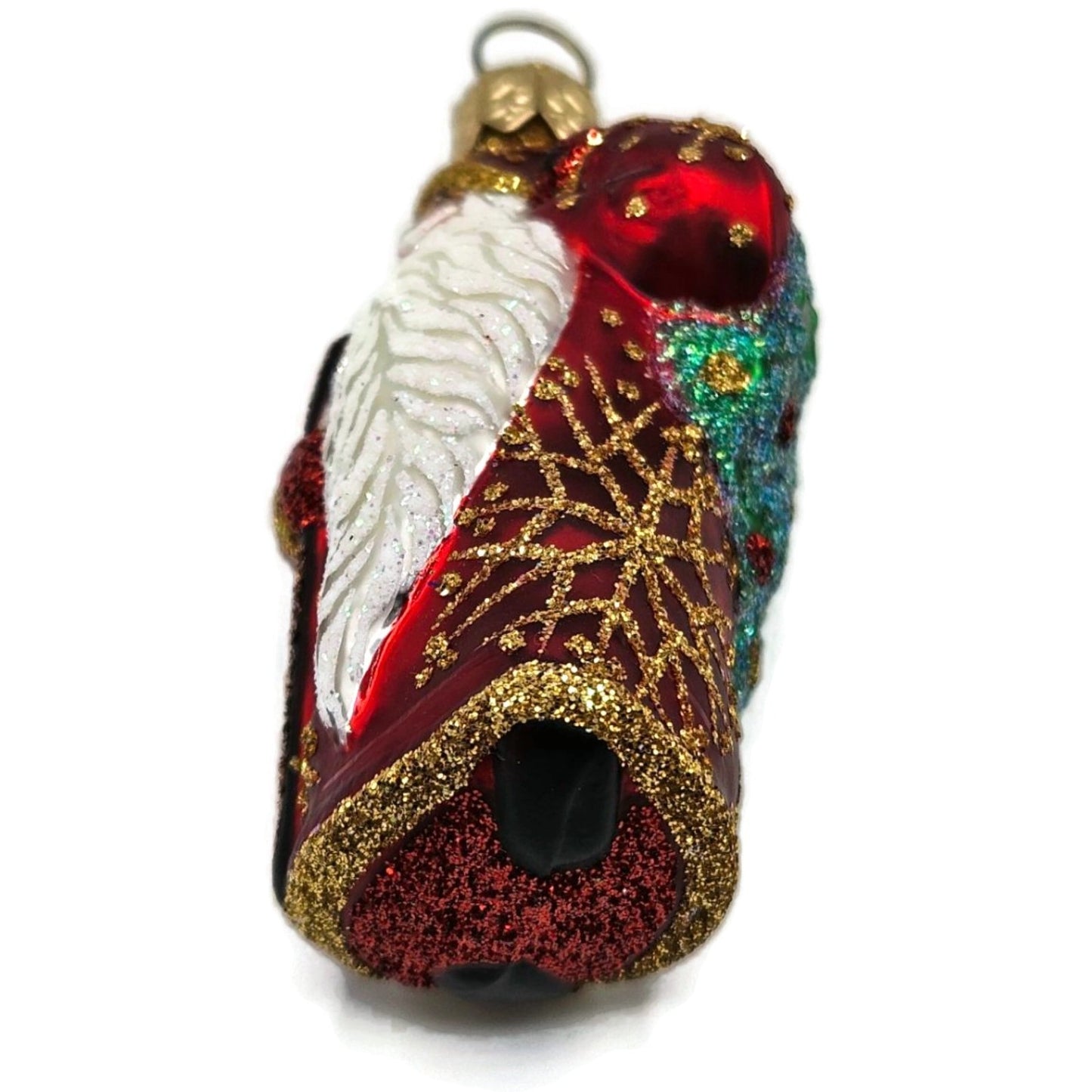 Patricia Breen Super Miniature Santa for Jason Red Snow Christmas Tree Ornament