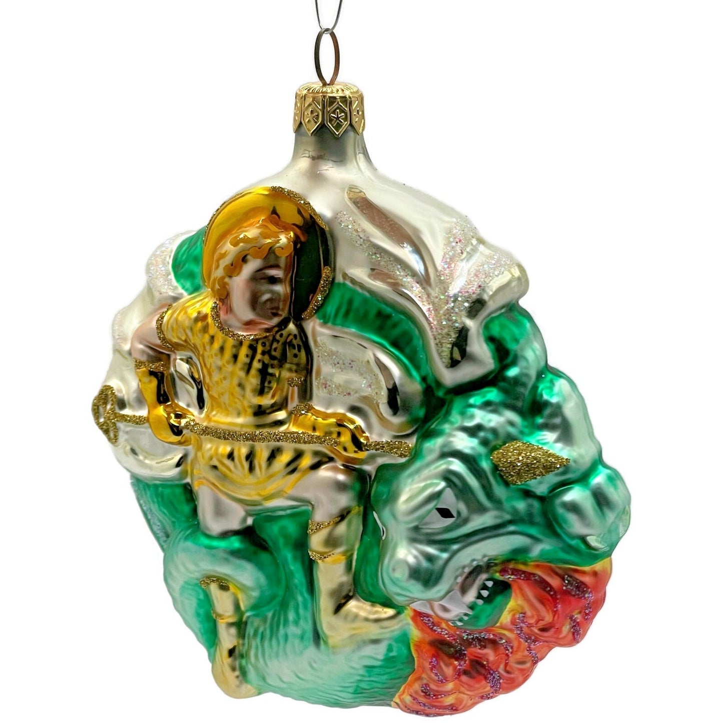 Patricia Breen St George And The Dragon Blonde Hair Christmas Tree Ornament Art
