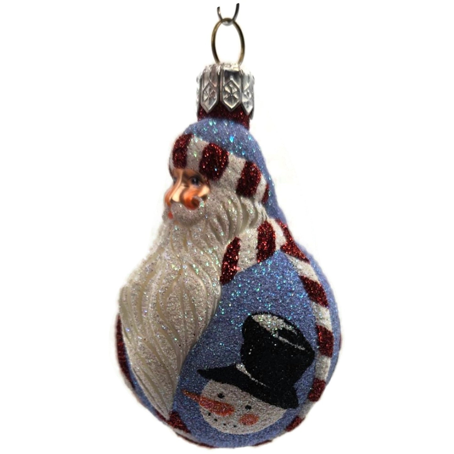 Patricia Breen Miniature Santa du Monde Christmas Icons Snowman Tree Ornament