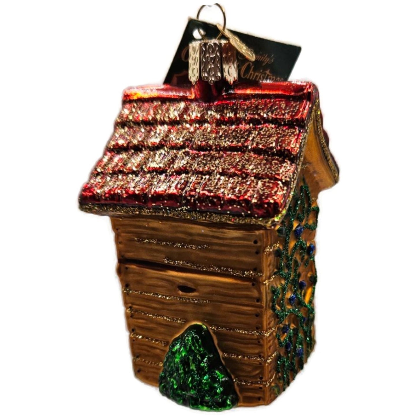 OWC Outhouse Ornament Camping Forest Old World Christmas Holiday Tree Decoration