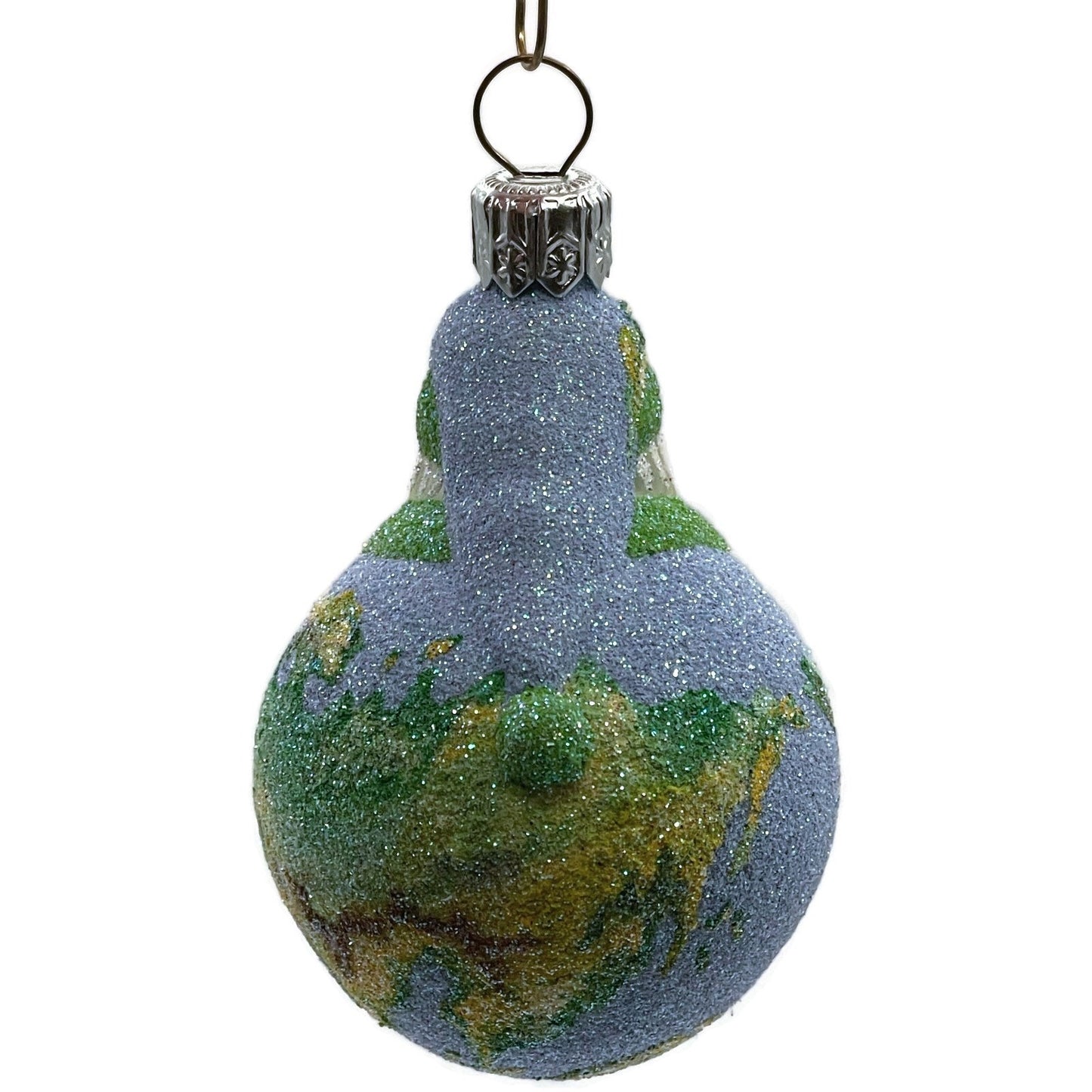 Patricia Breen Miniature Santa du Monde Globe Earth Christmas Tree Ornament