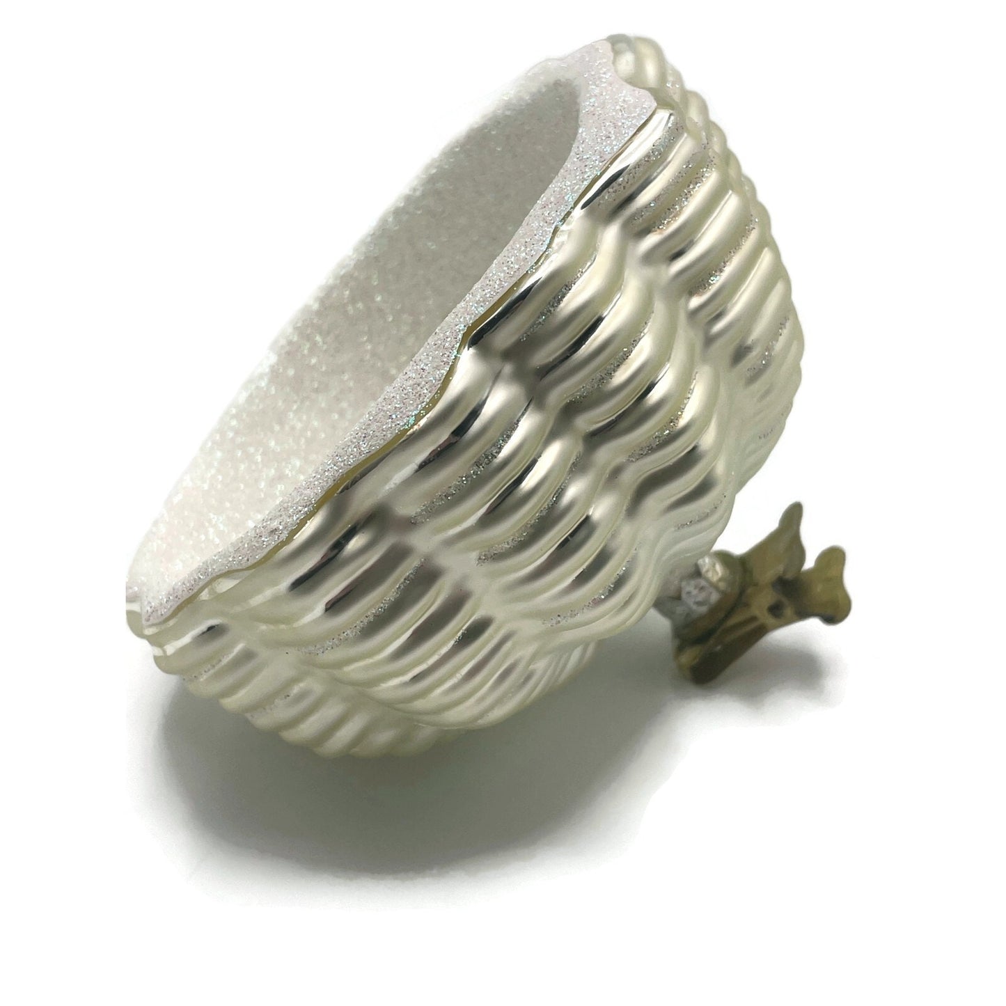 Patricia Breen Bird Egg Nest Pearl Clip Easter Christmas Holiday Ornament Rare