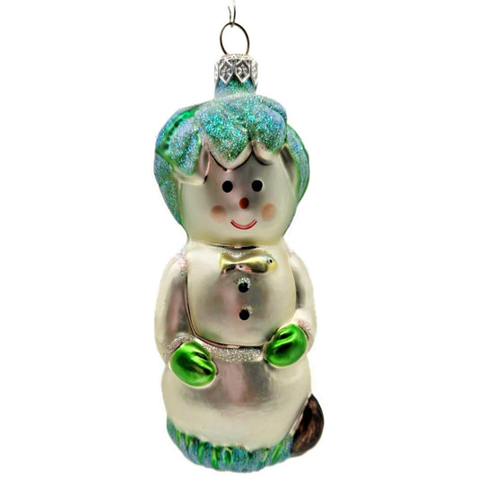 Patricia Breen Hobe Sound Snowman Green Fish Christmas Tree Decor Ornament