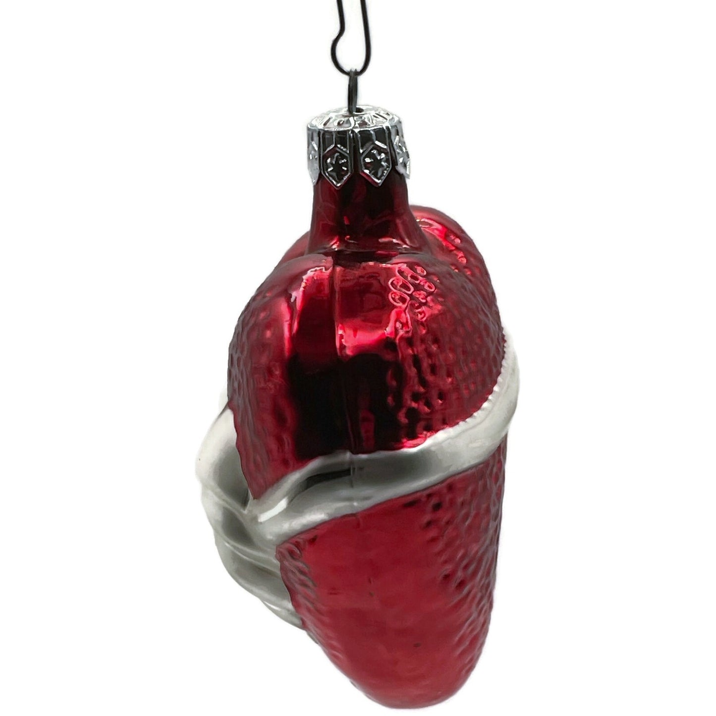 Christopher Radko Ornament Red Sweetheart Love Romance Silver Bow Valentines