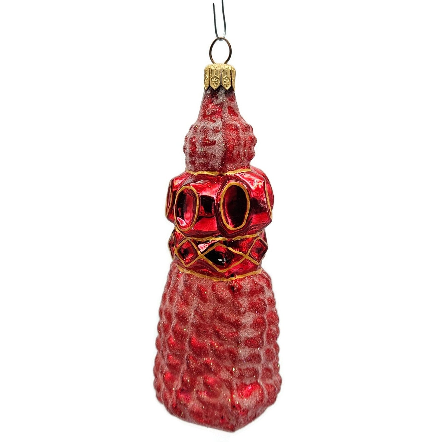 Christopher Radko Fancy Fringe Red Easter Spring Holiday Ornament 96-006-0
