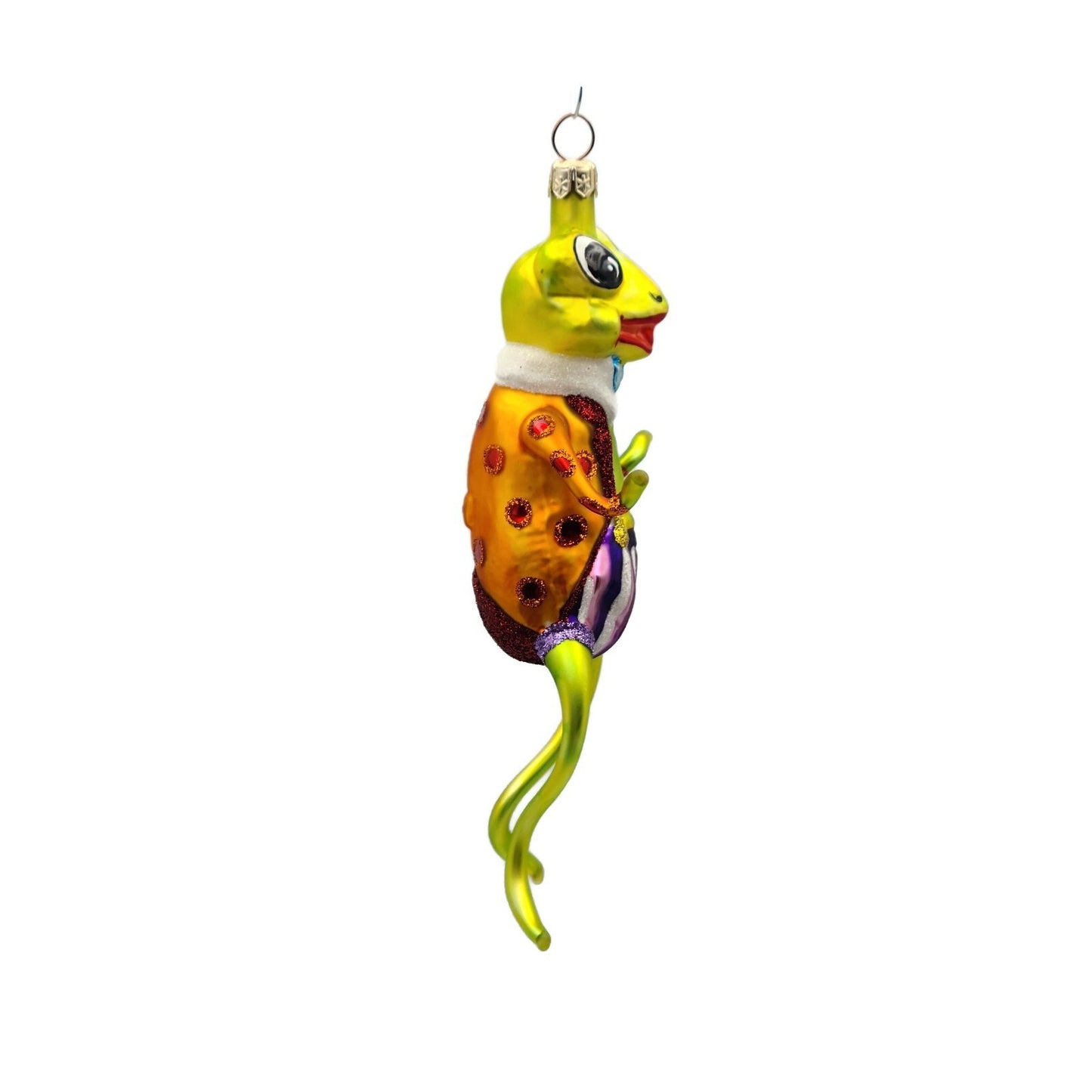 Slavic Treasures Mr Happy Hoppy Frog Halloween Tree Ornament 99-146-A-FB