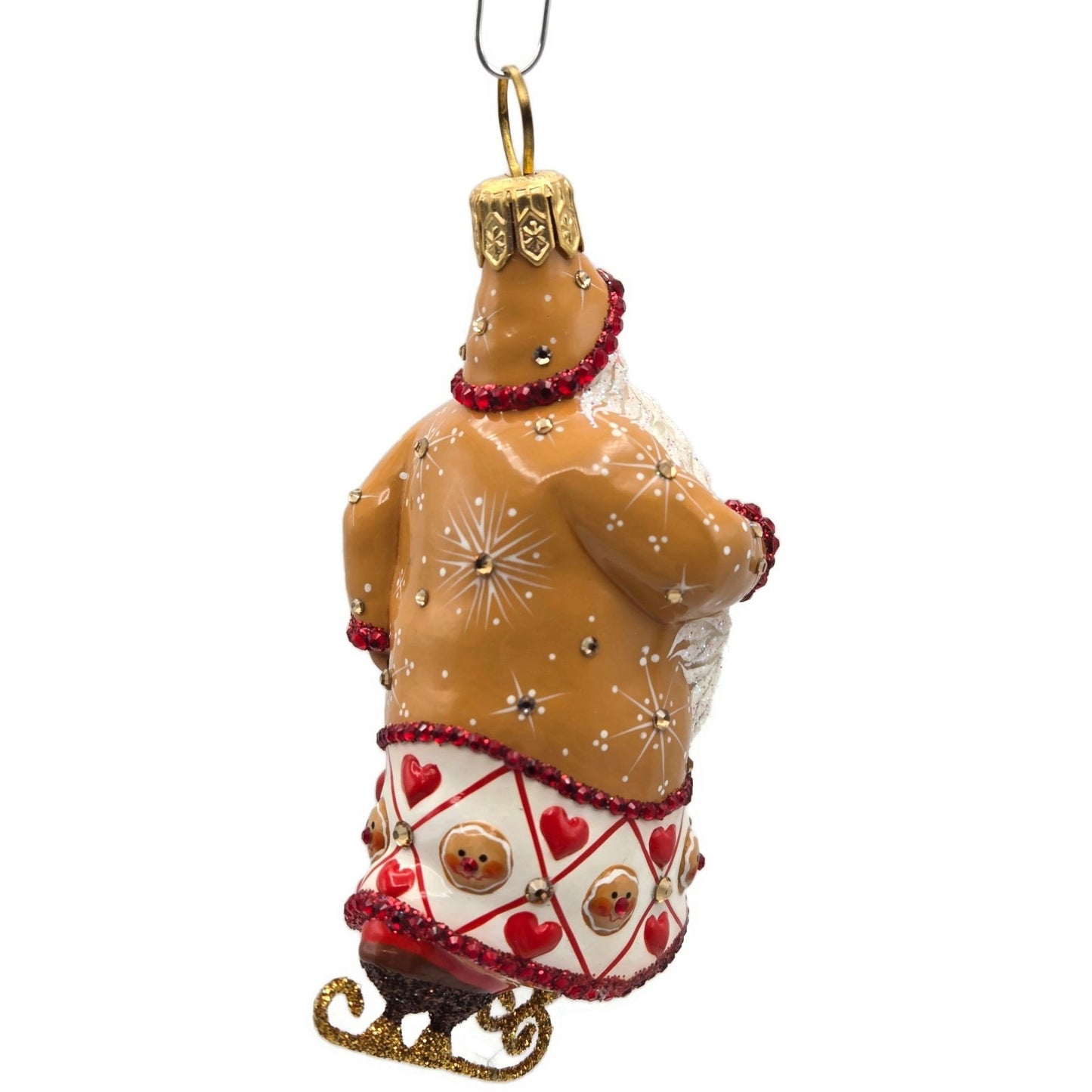 Patricia Breen Anniversary at the Zoo Santa Claus Gingerbread Christmas Ornament