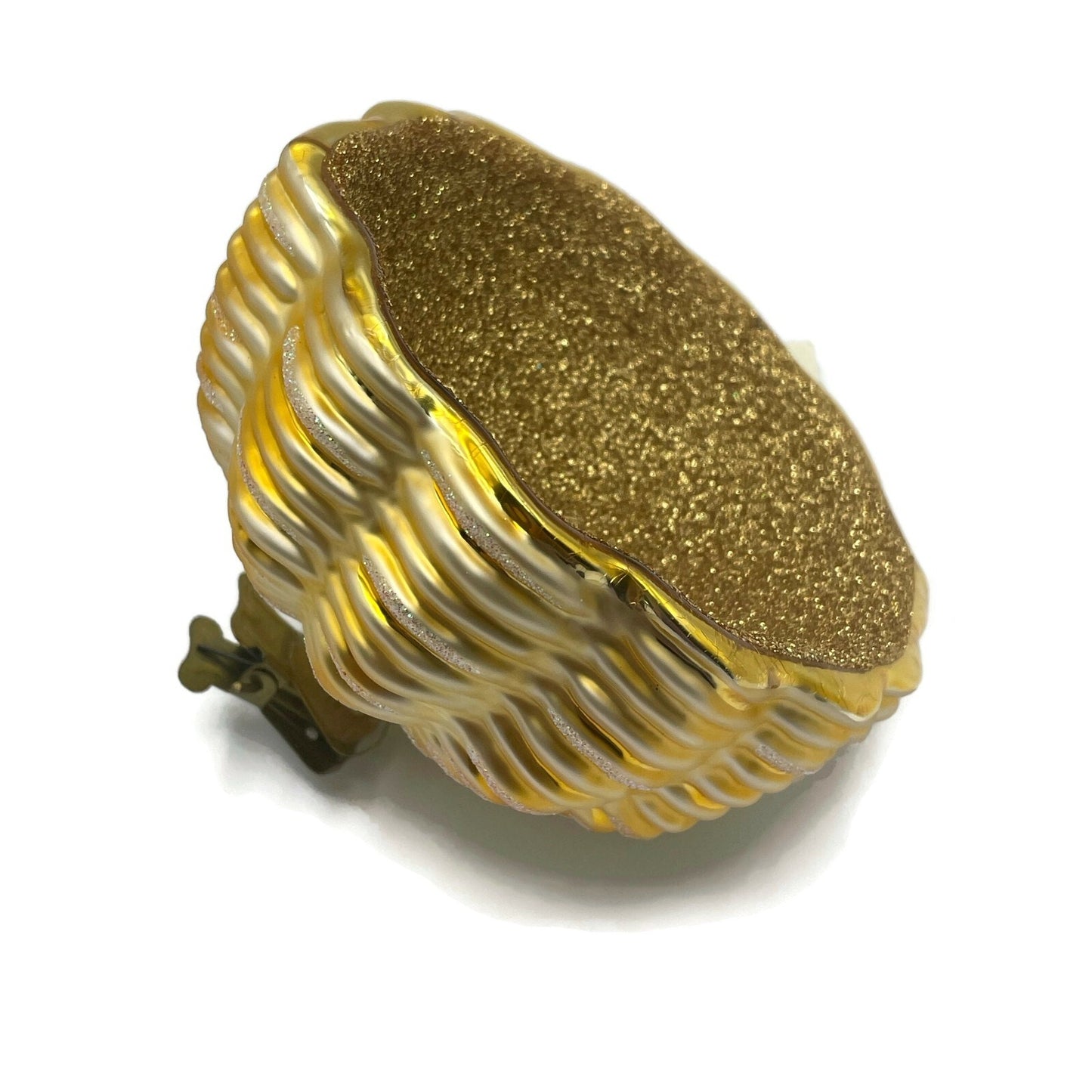 Patricia Breen Bird Egg Nest Gold Clip On Easter Christmas Tree Ornament Rare